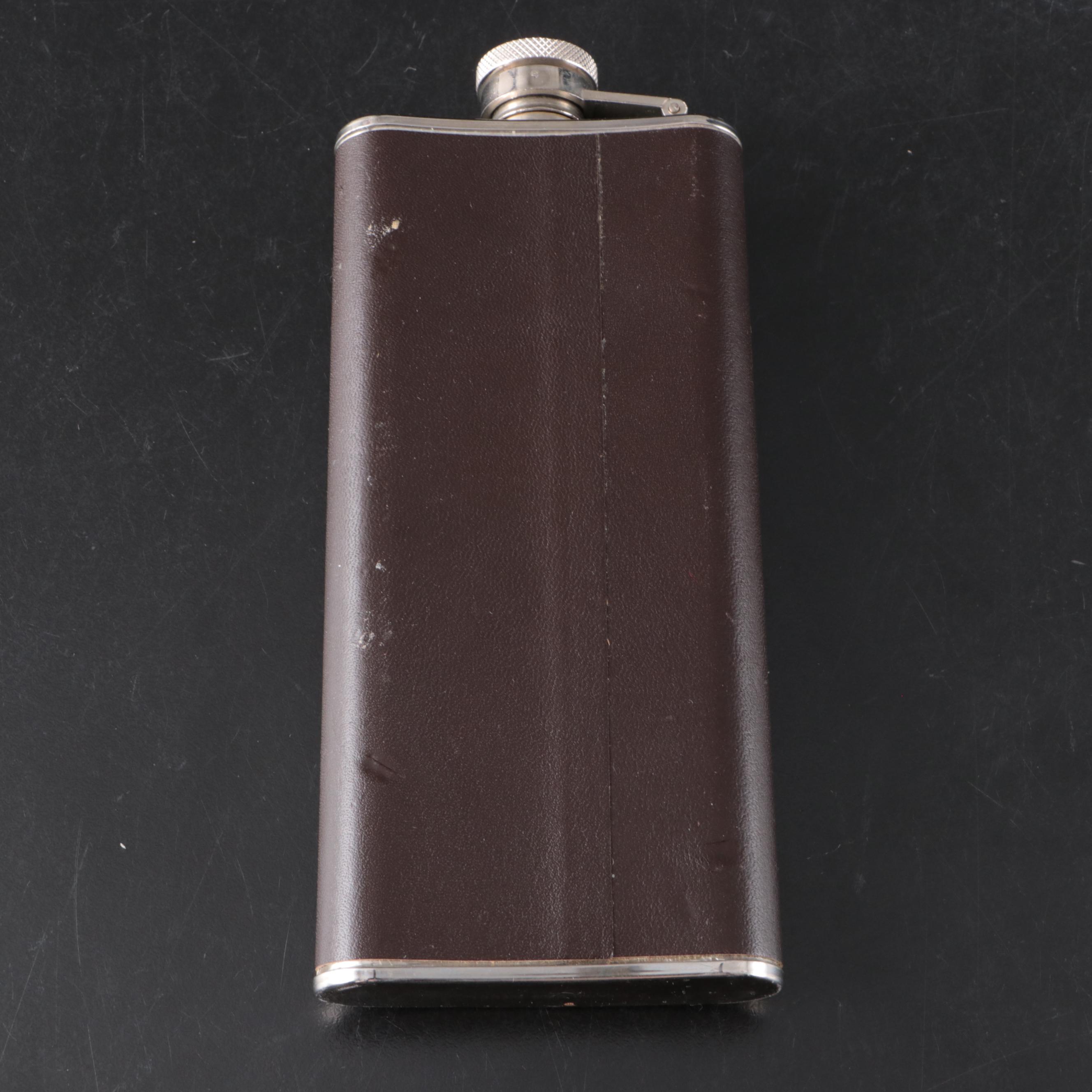 Mikasa "Uptown" Glass Ice Bucket with Godinger Glass Decanter and Flask