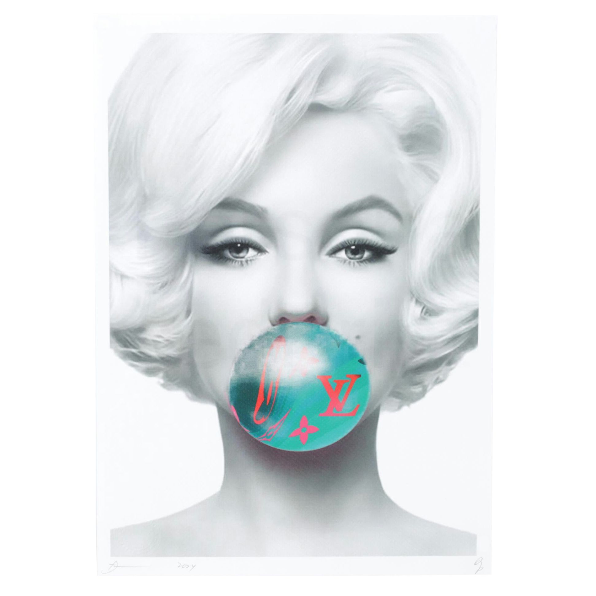 Death NYC Pop Art Graphic Print Featuring AI Marilyn Monroe, 2024