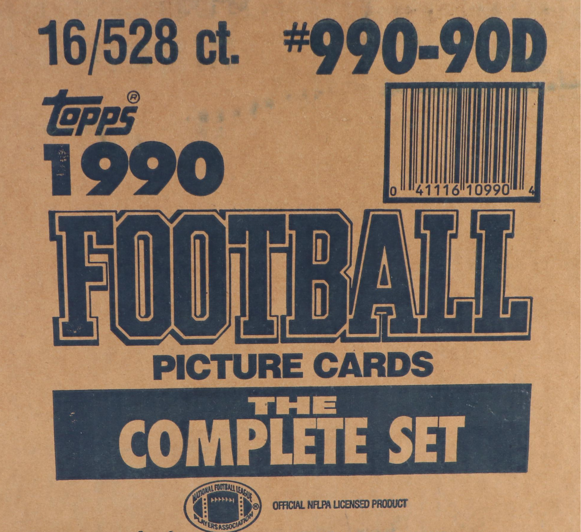 Sealed Case of 1990 Topps Football Card Sets