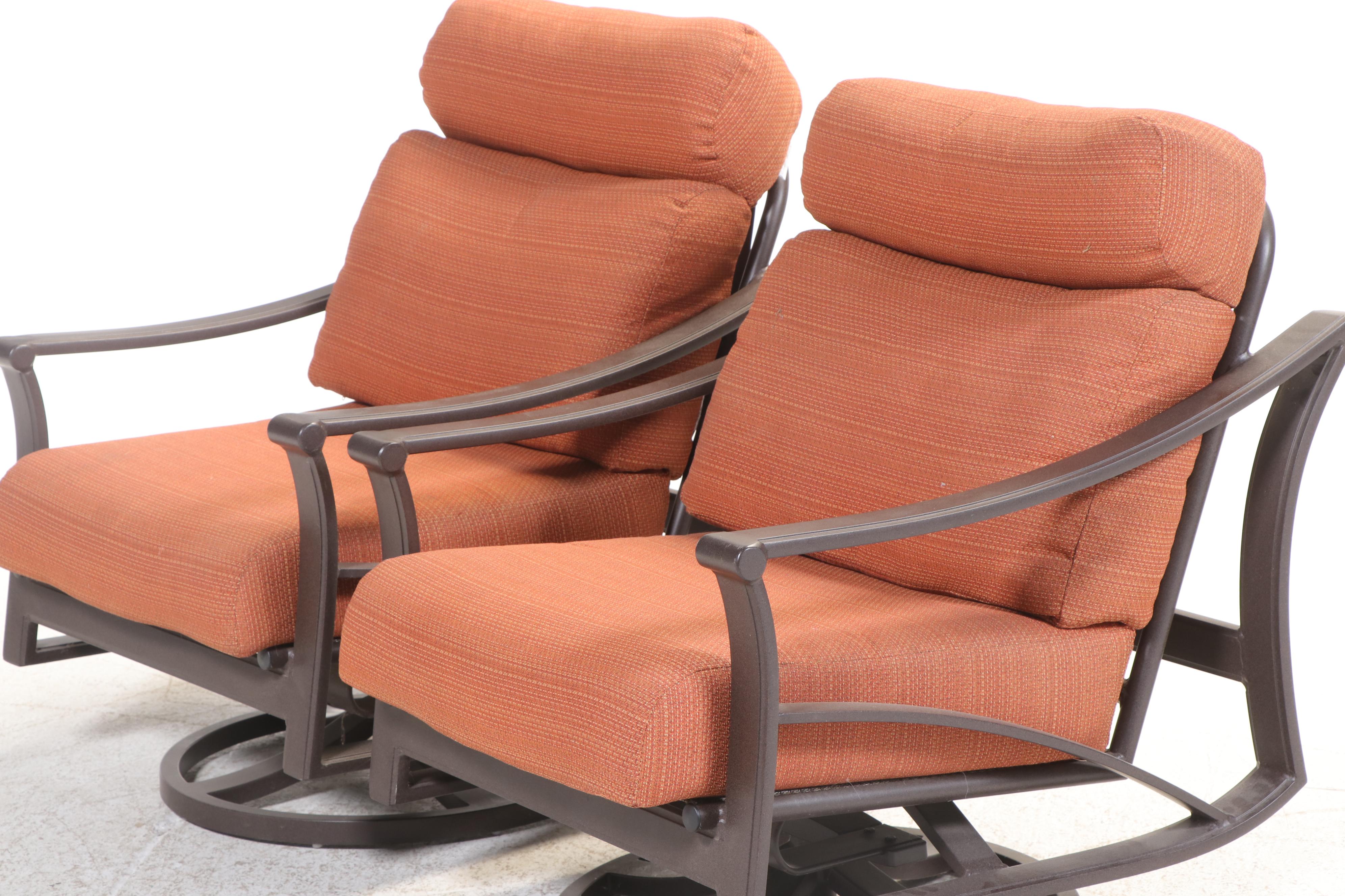Pair of Tropitone Powder-Coated Aluminum Swivel-Rockers