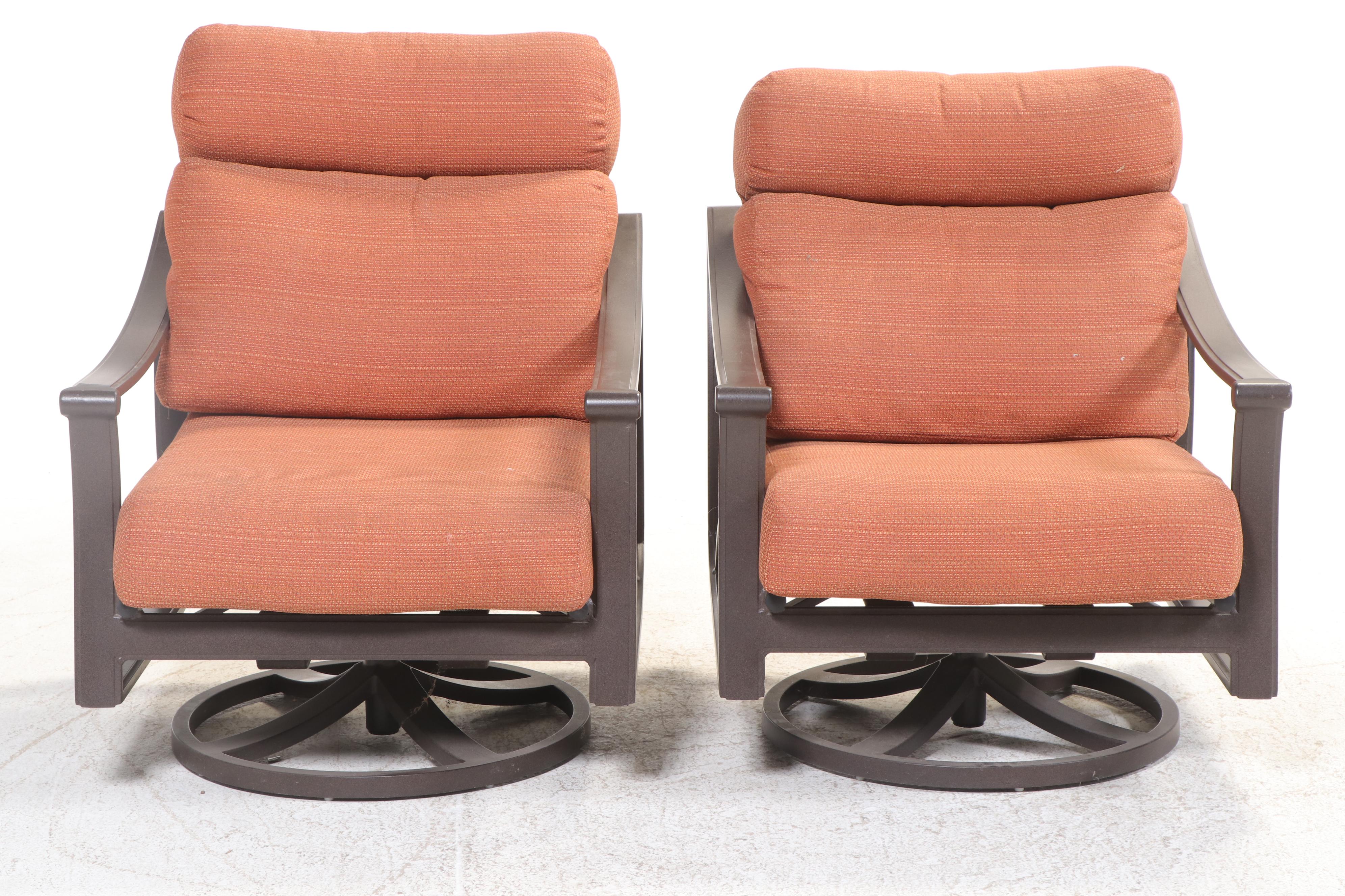 Pair of Tropitone Powder-Coated Aluminum Swivel-Rockers