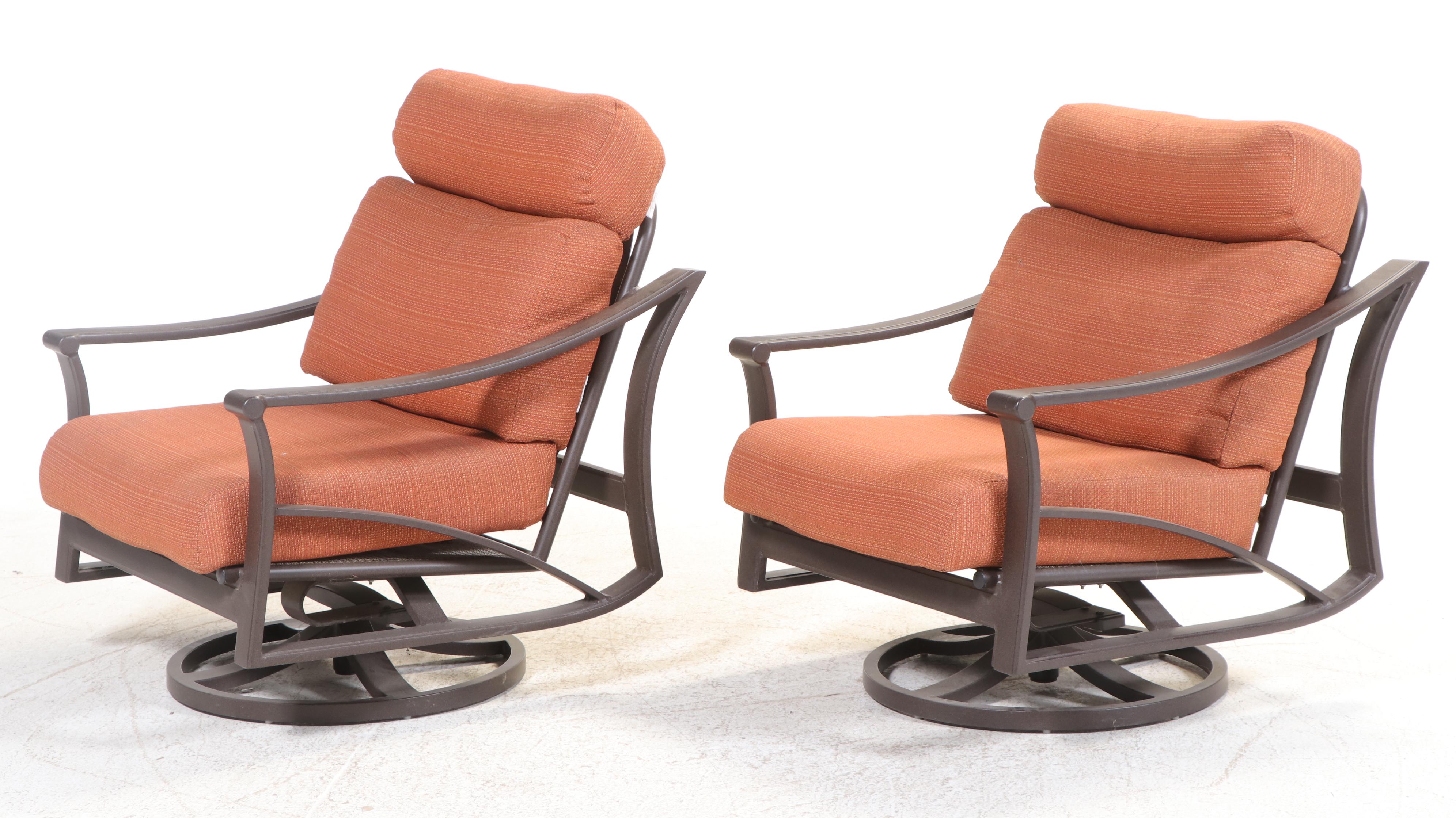 Pair of Tropitone Powder-Coated Aluminum Swivel-Rockers