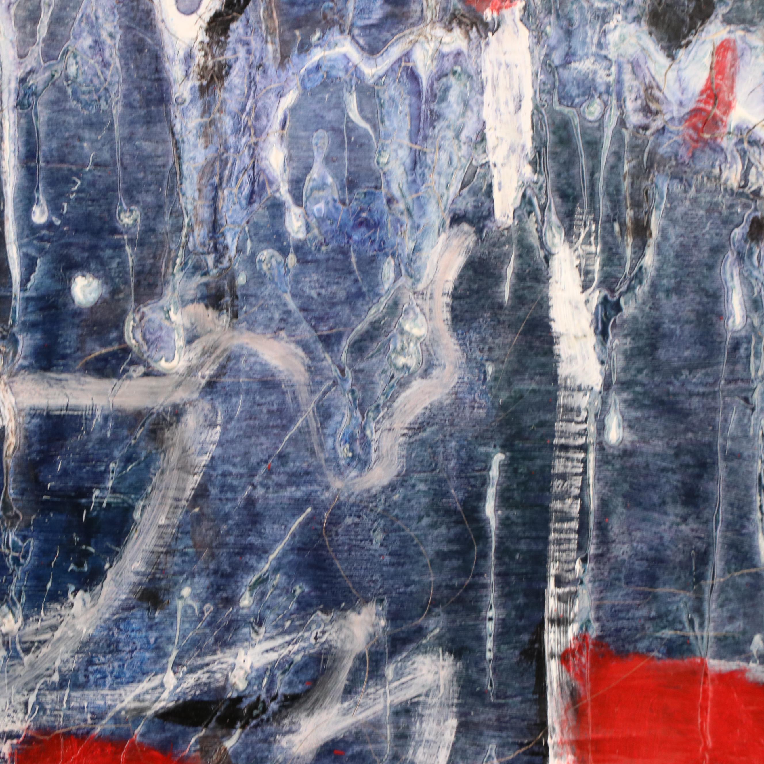 James L. Burch Abstract Oil Painting, Circa 1960