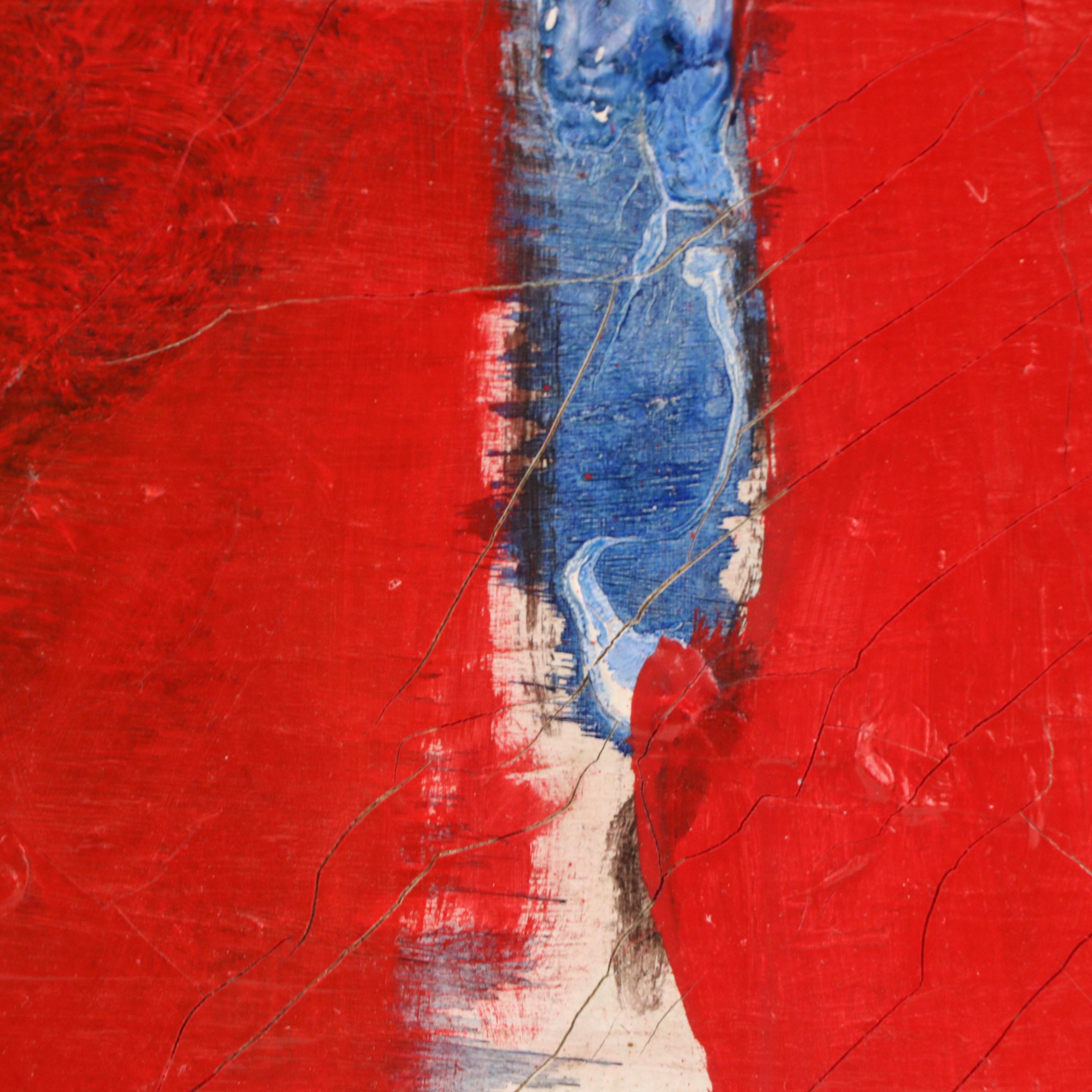 James L. Burch Abstract Oil Painting, Circa 1960