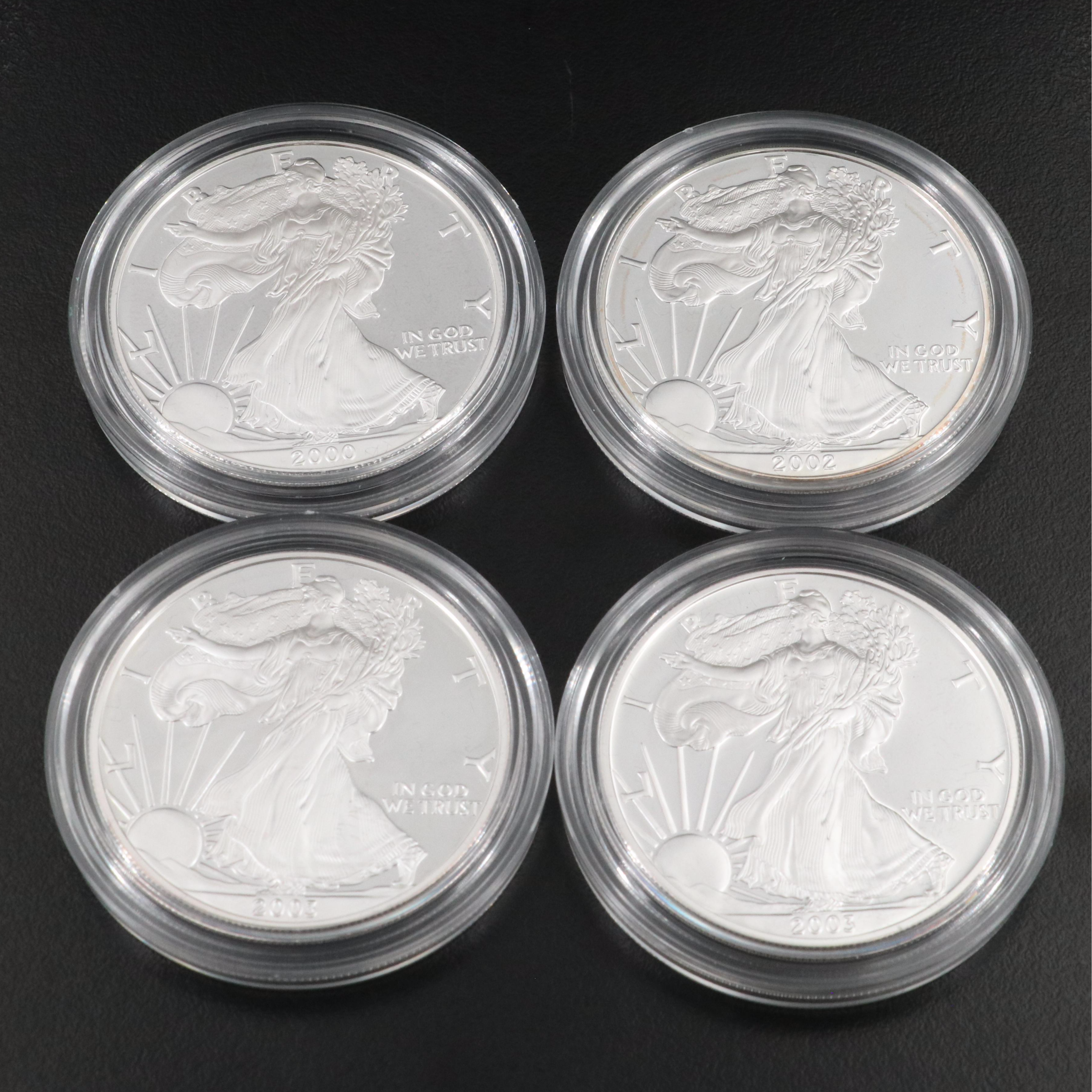 Ten American Silver Eagle Proof Coins