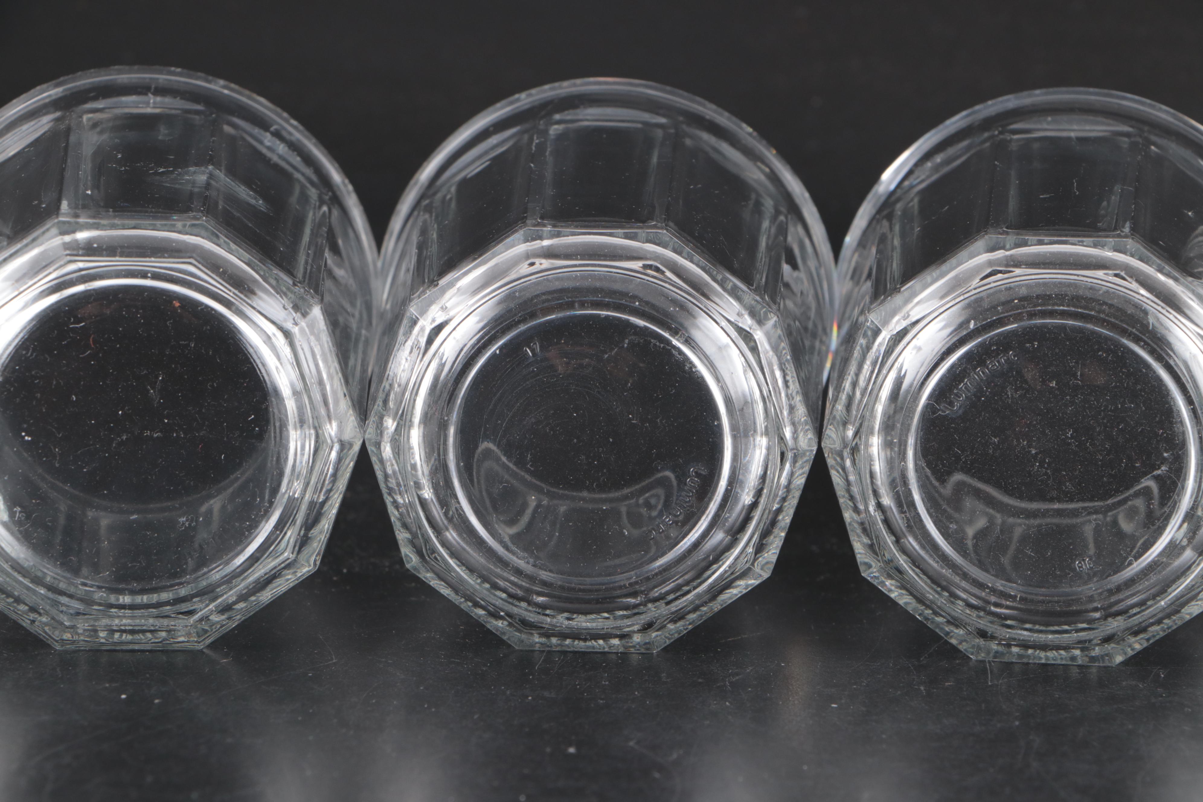 Gibson Houseware Glass with Luminarc Glass Fluted Tumblers and Working Glasses