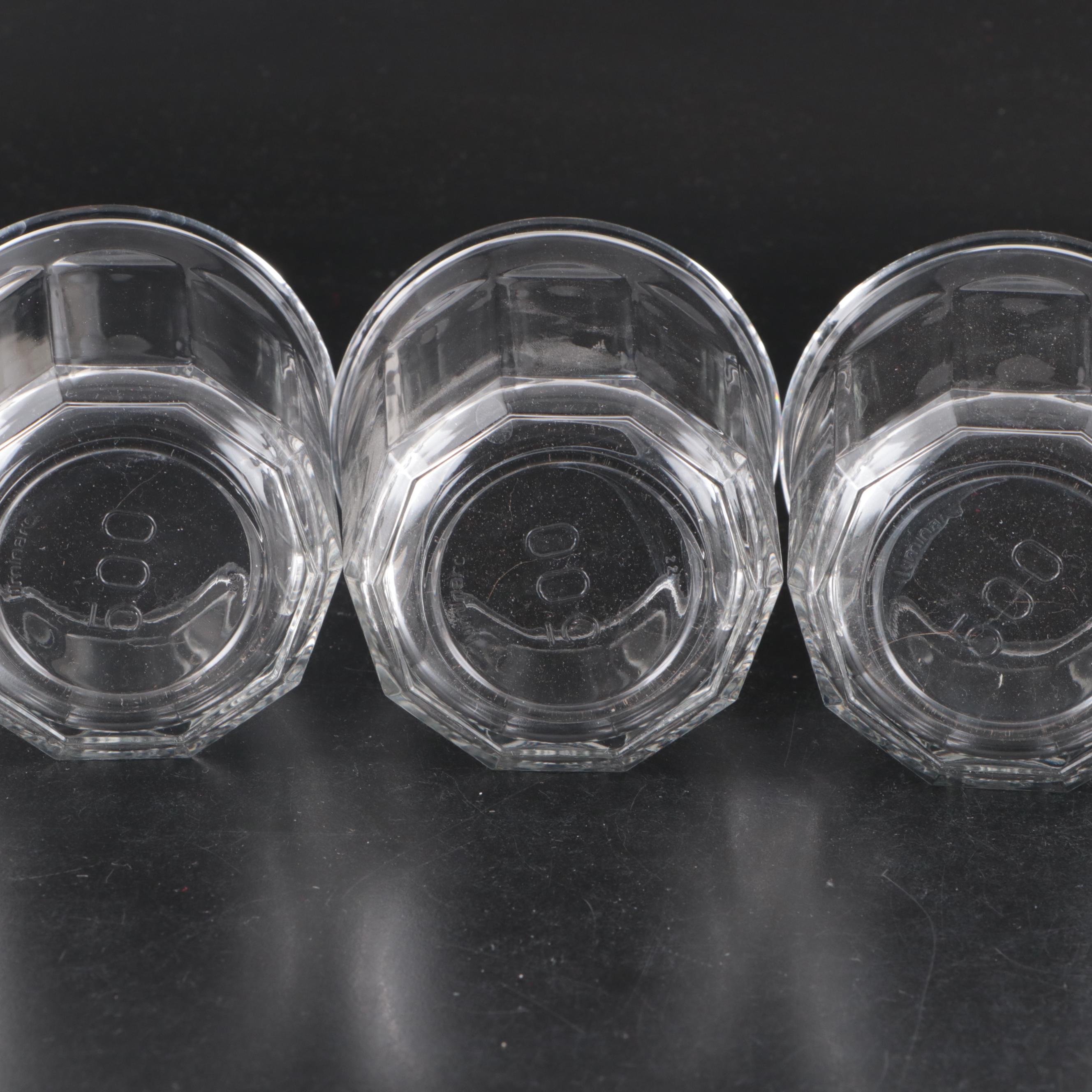 Gibson Houseware Glass with Luminarc Glass Fluted Tumblers and Working Glasses