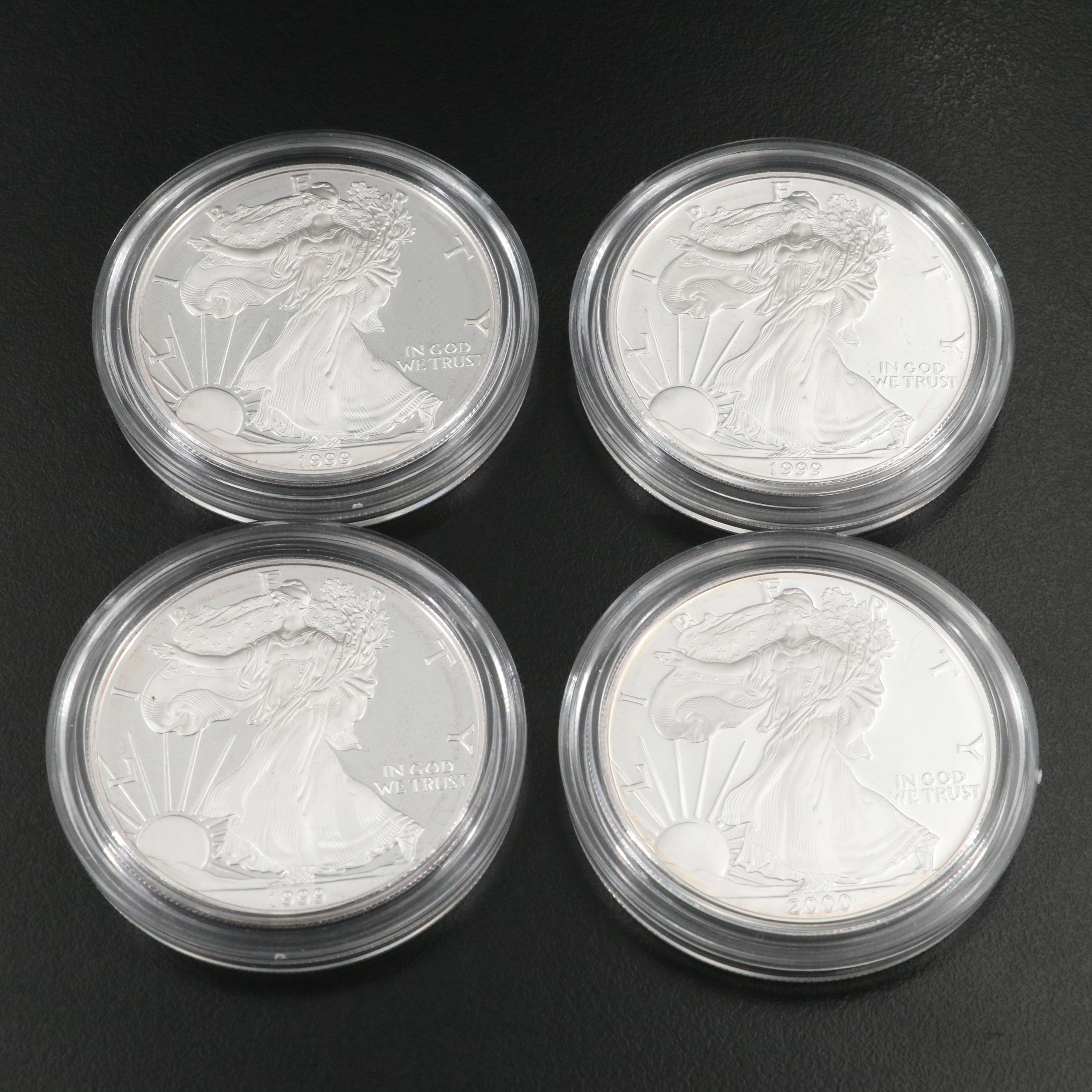 Ten American Silver Eagle Proof Coins