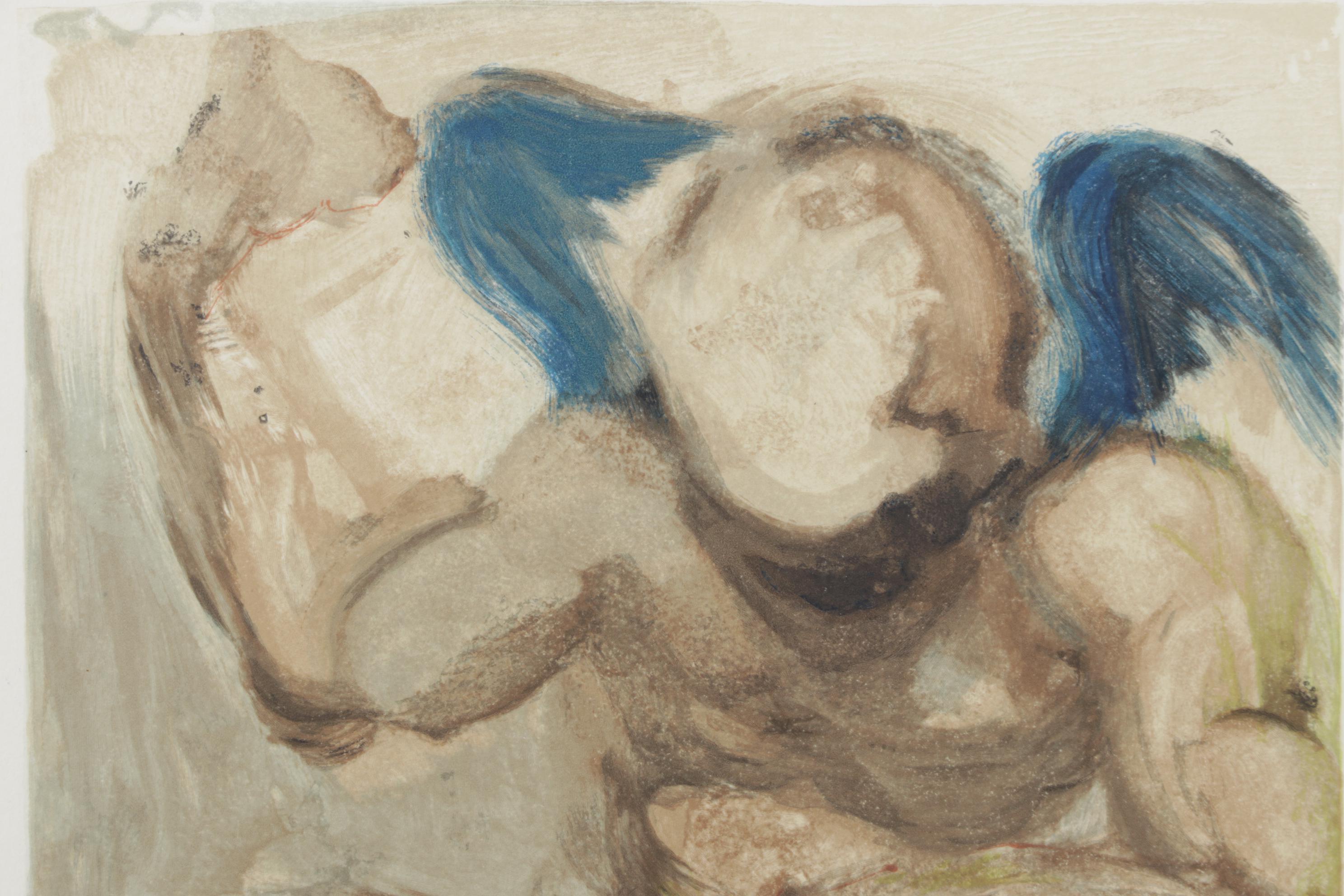 Salvador Dalí Wood Engraving "L'Angelo della Misericordia"