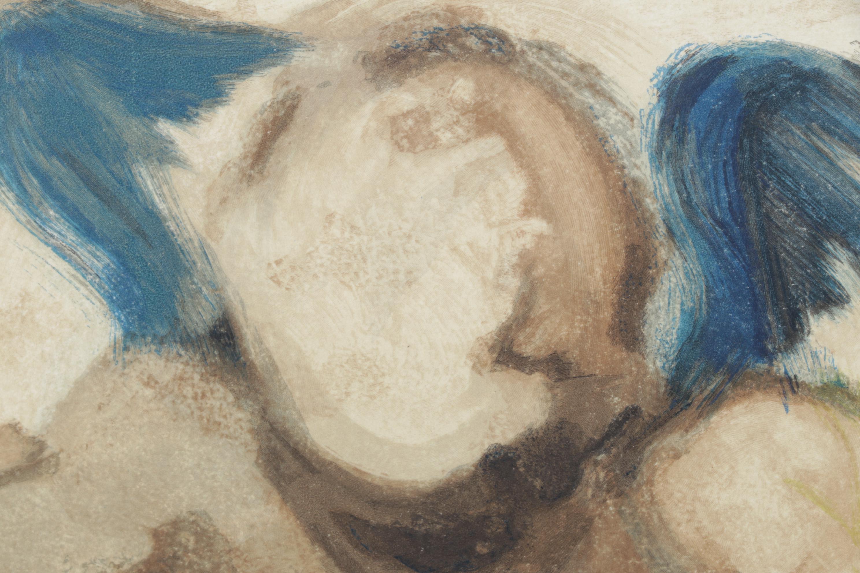 Salvador Dalí Wood Engraving "L'Angelo della Misericordia"