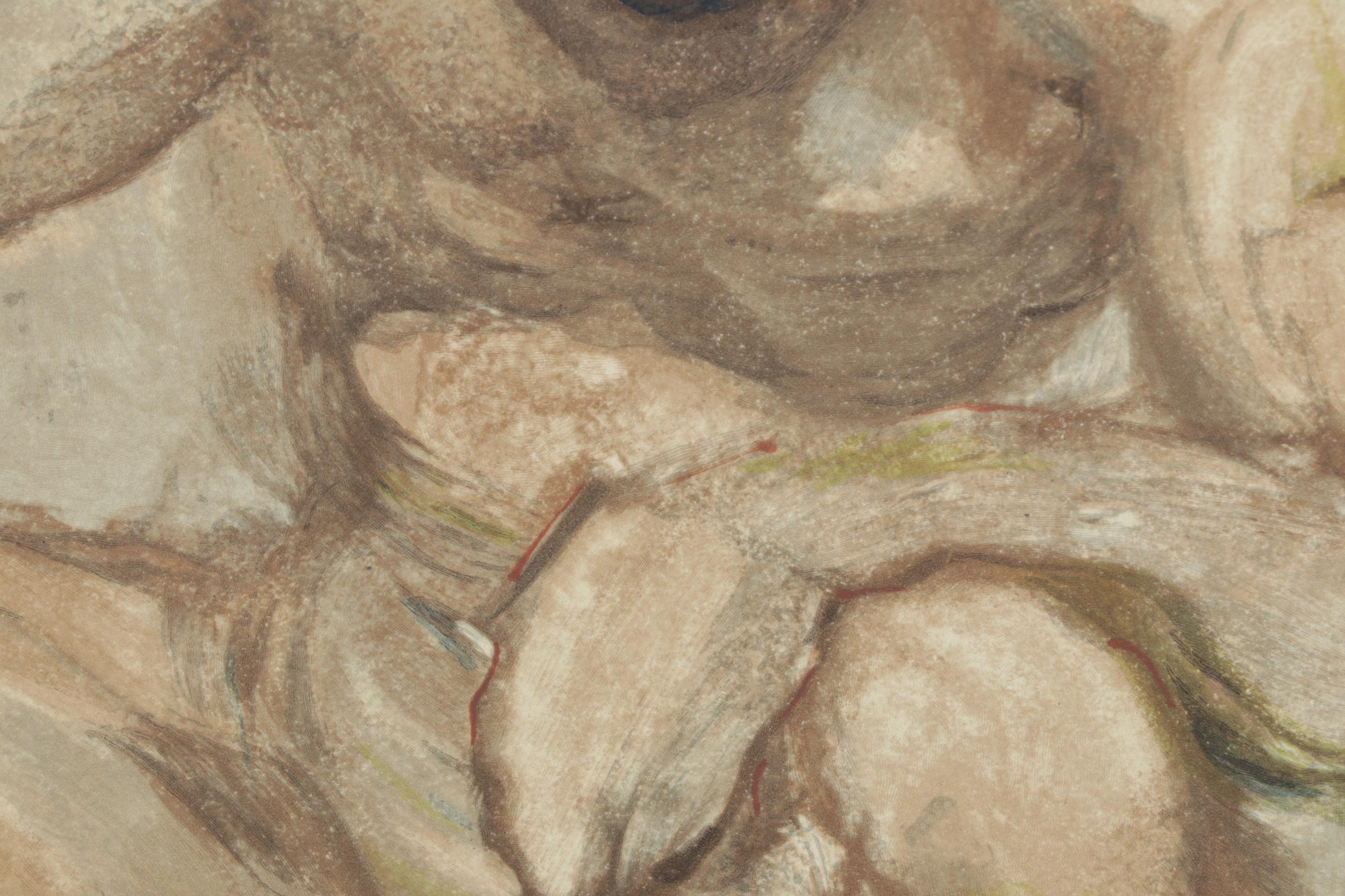 Salvador Dalí Wood Engraving "L'Angelo della Misericordia"