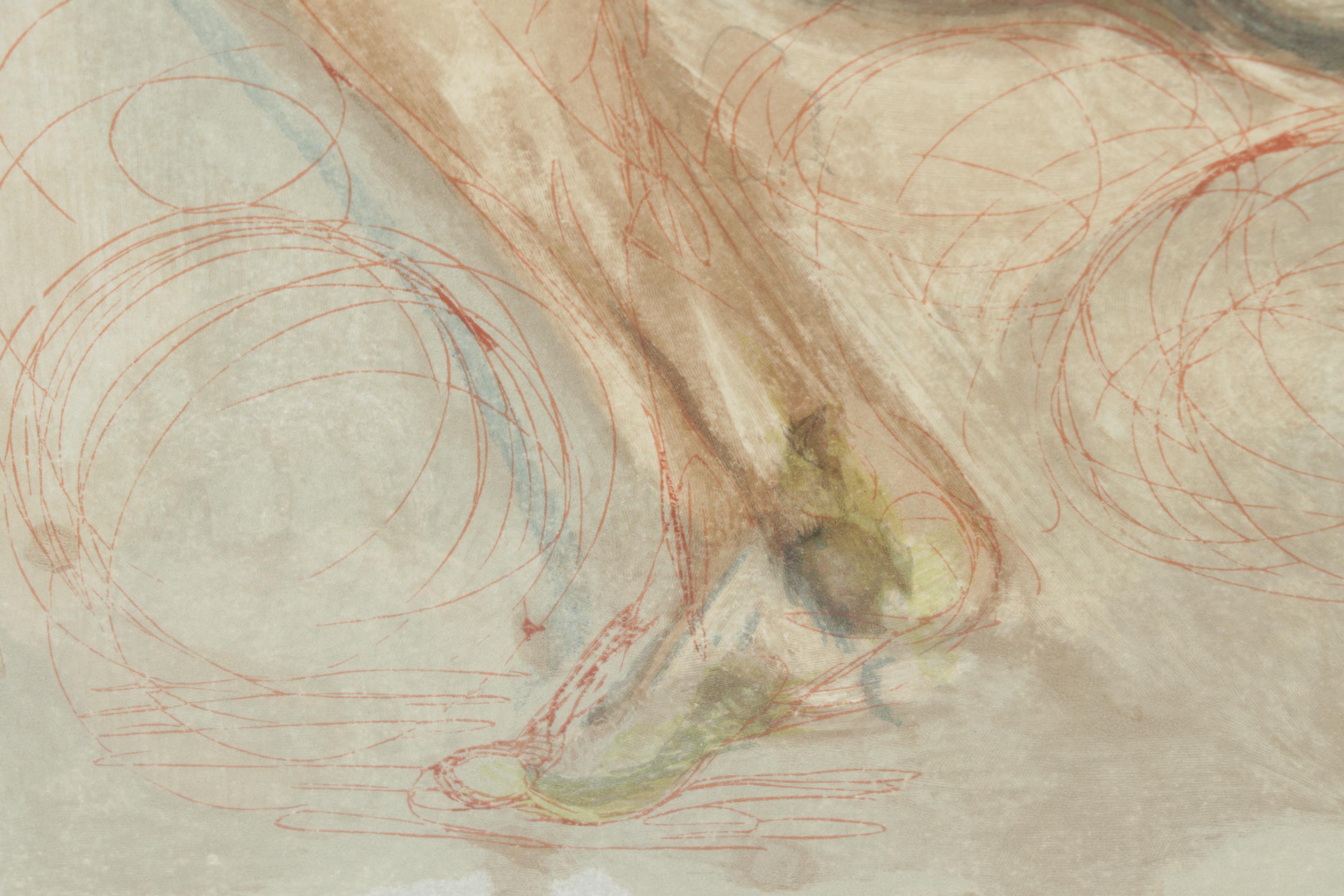 Salvador Dalí Wood Engraving "L'Angelo della Misericordia"