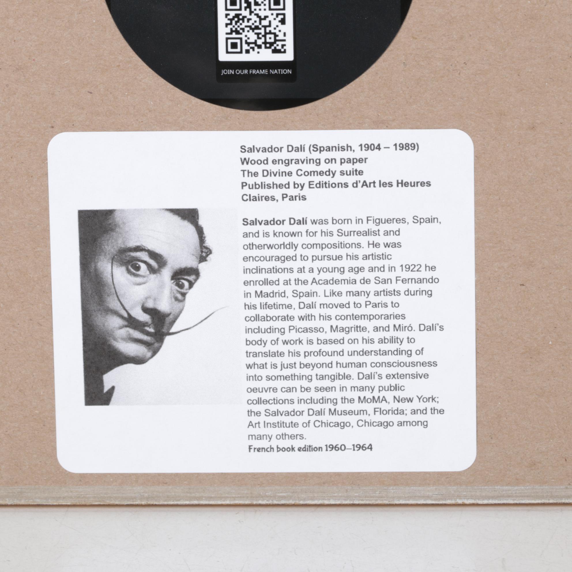 Salvador Dalí Wood Engraving "L'Angelo della Misericordia"