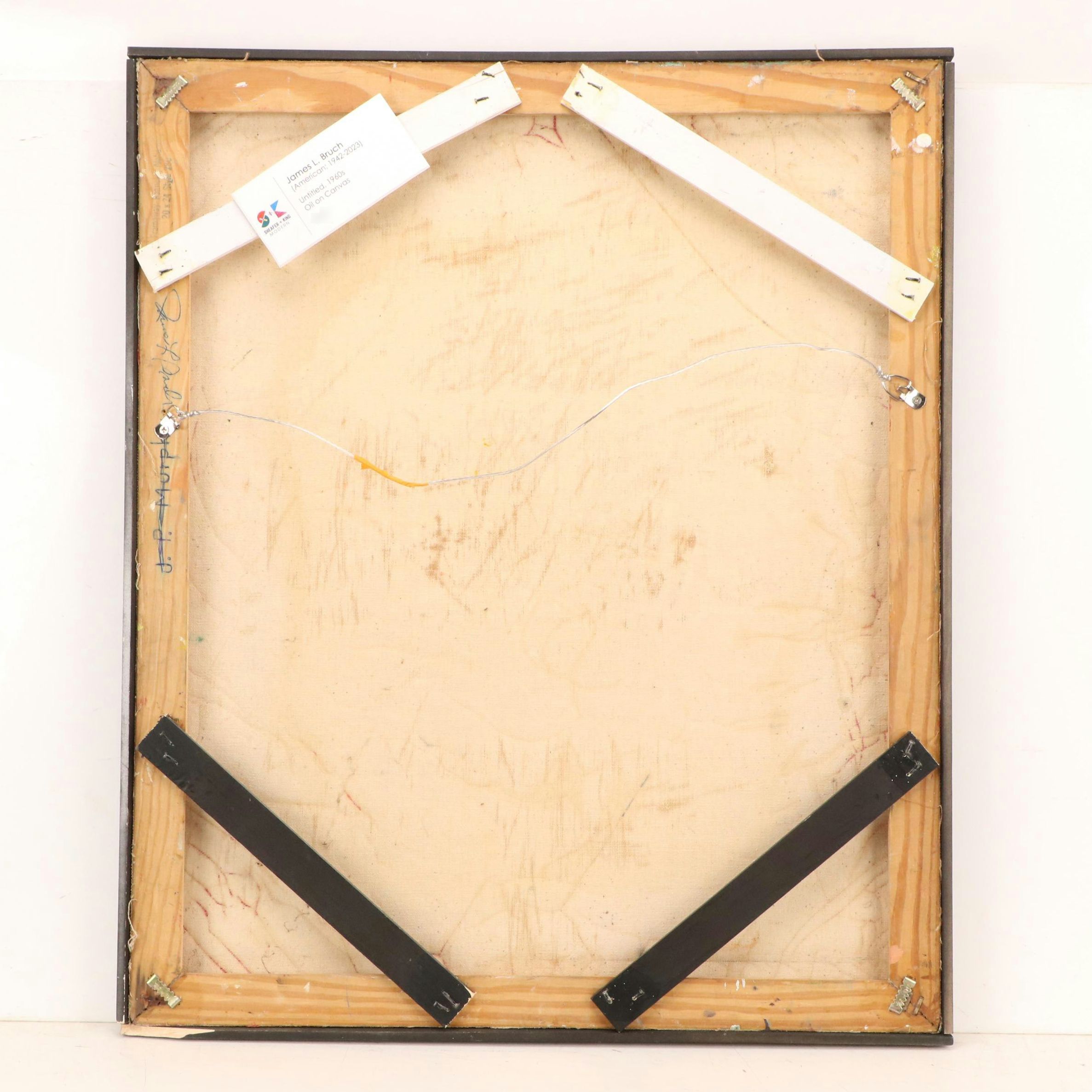 James L. Burch Abstract Oil Painting, Circa 1960