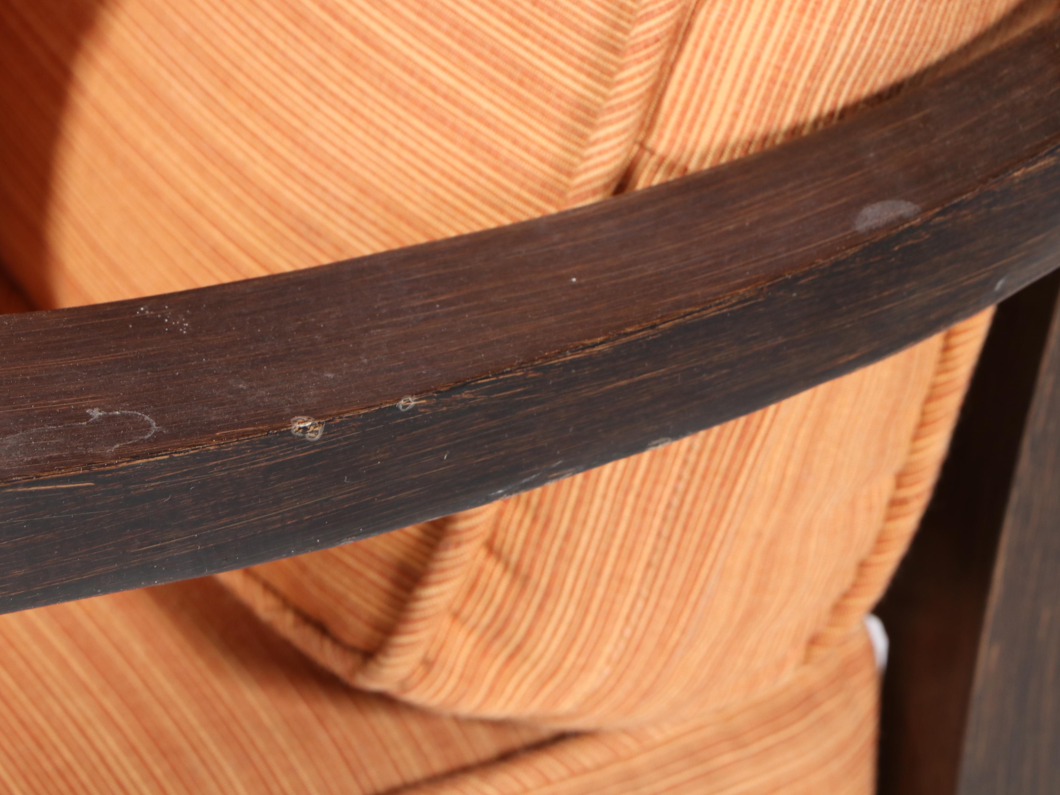 Pair of Cast Aluminum Patio Platform Rockers Plus Powder-Coated Metal Side Table