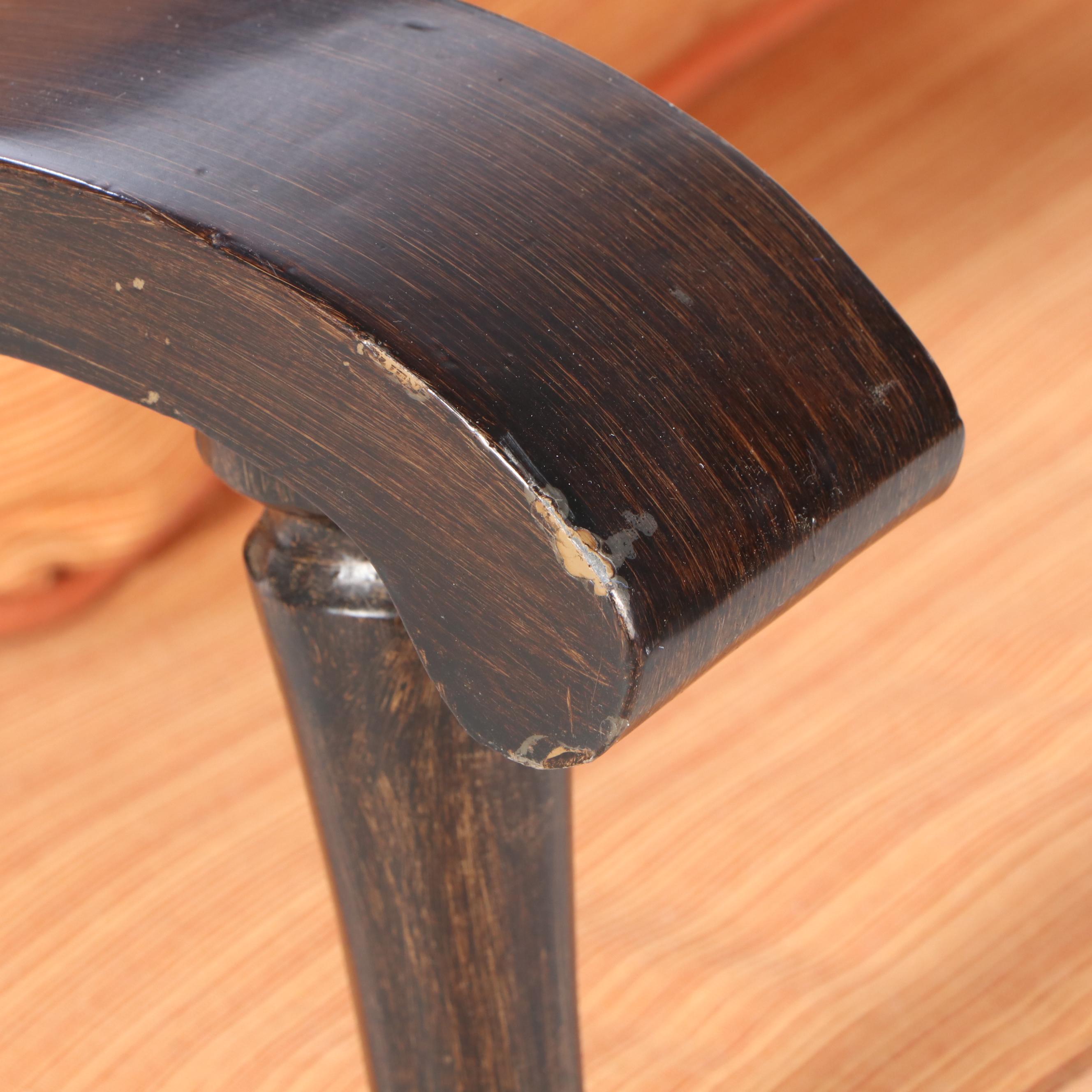 Pair of Cast Aluminum Patio Platform Rockers Plus Powder-Coated Metal Side Table