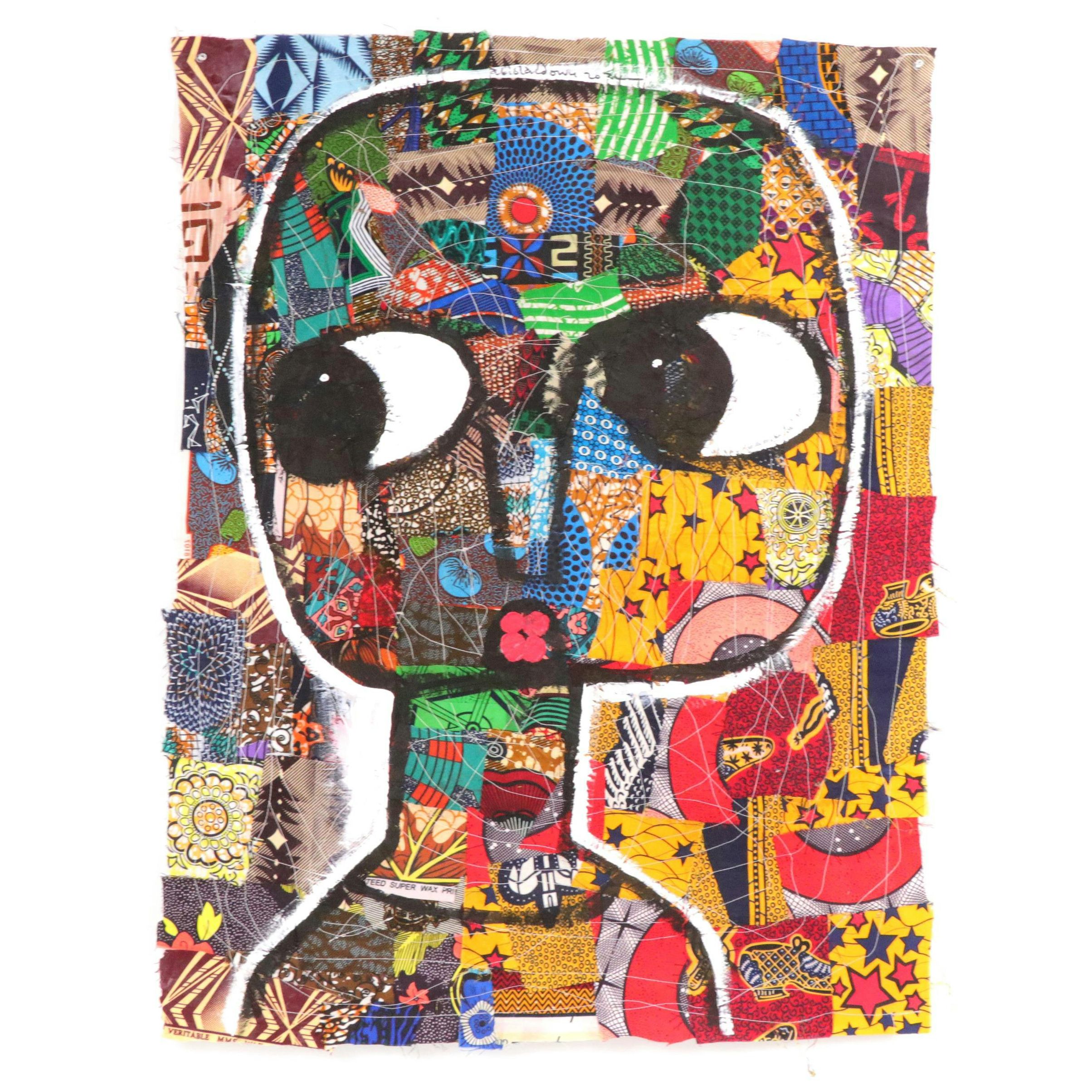 Abiola Idowu Stylized Portrait Collage "My Time to Shine," 2024