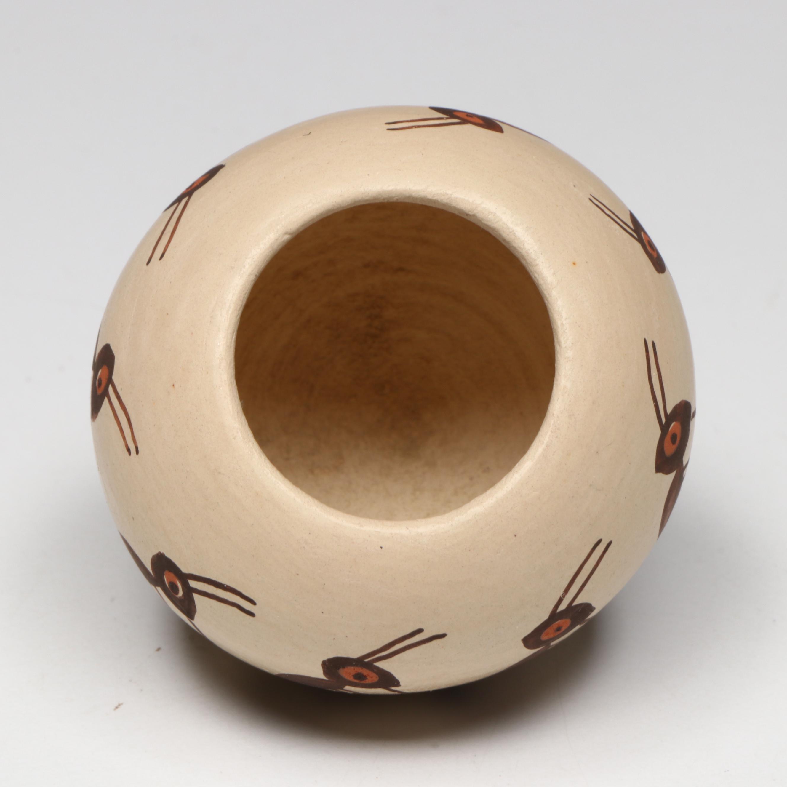 Cheryl Naha Nampeyo Hopi Pottery Polychrome Miniature Ant Pot