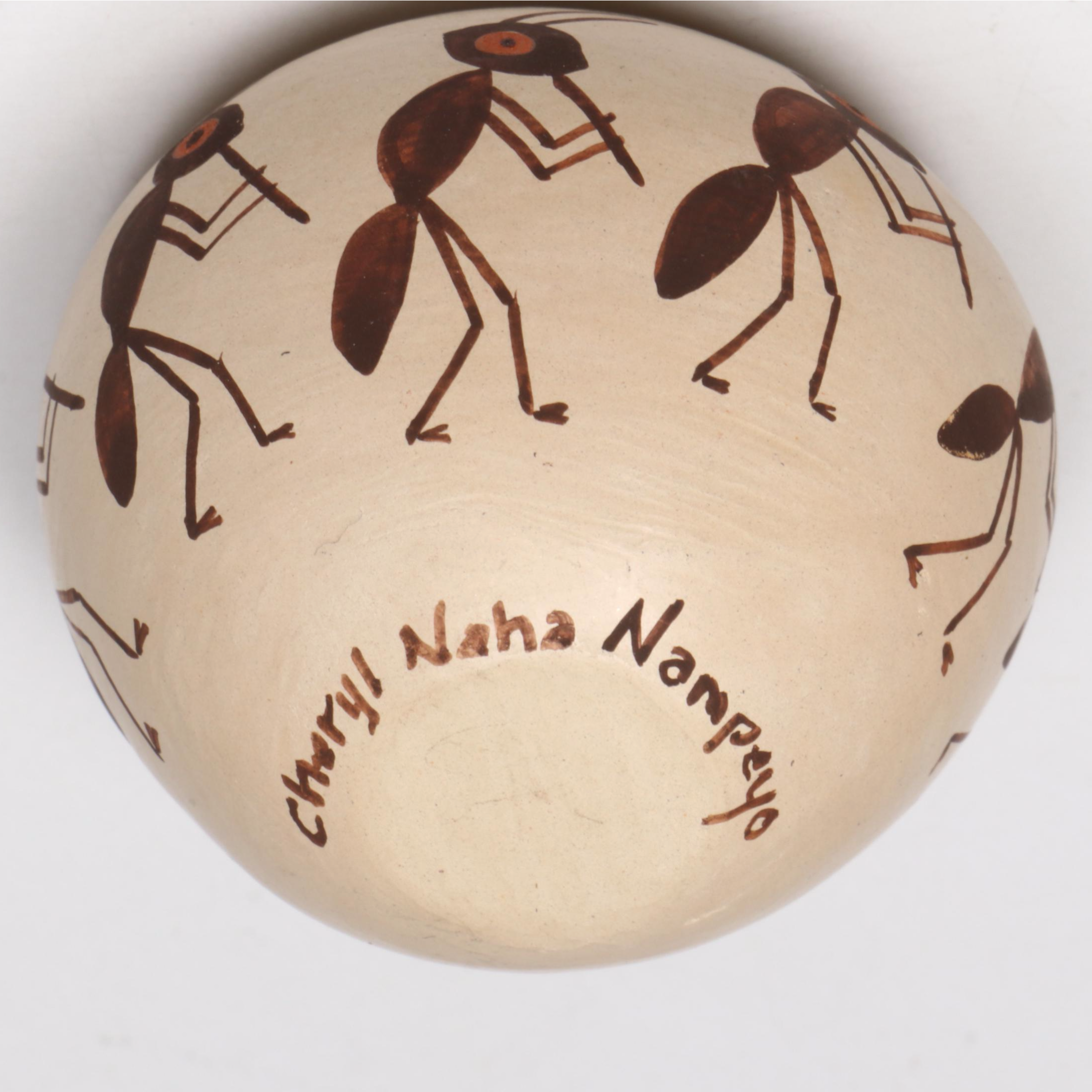 Cheryl Naha Nampeyo Hopi Pottery Polychrome Miniature Ant Pot