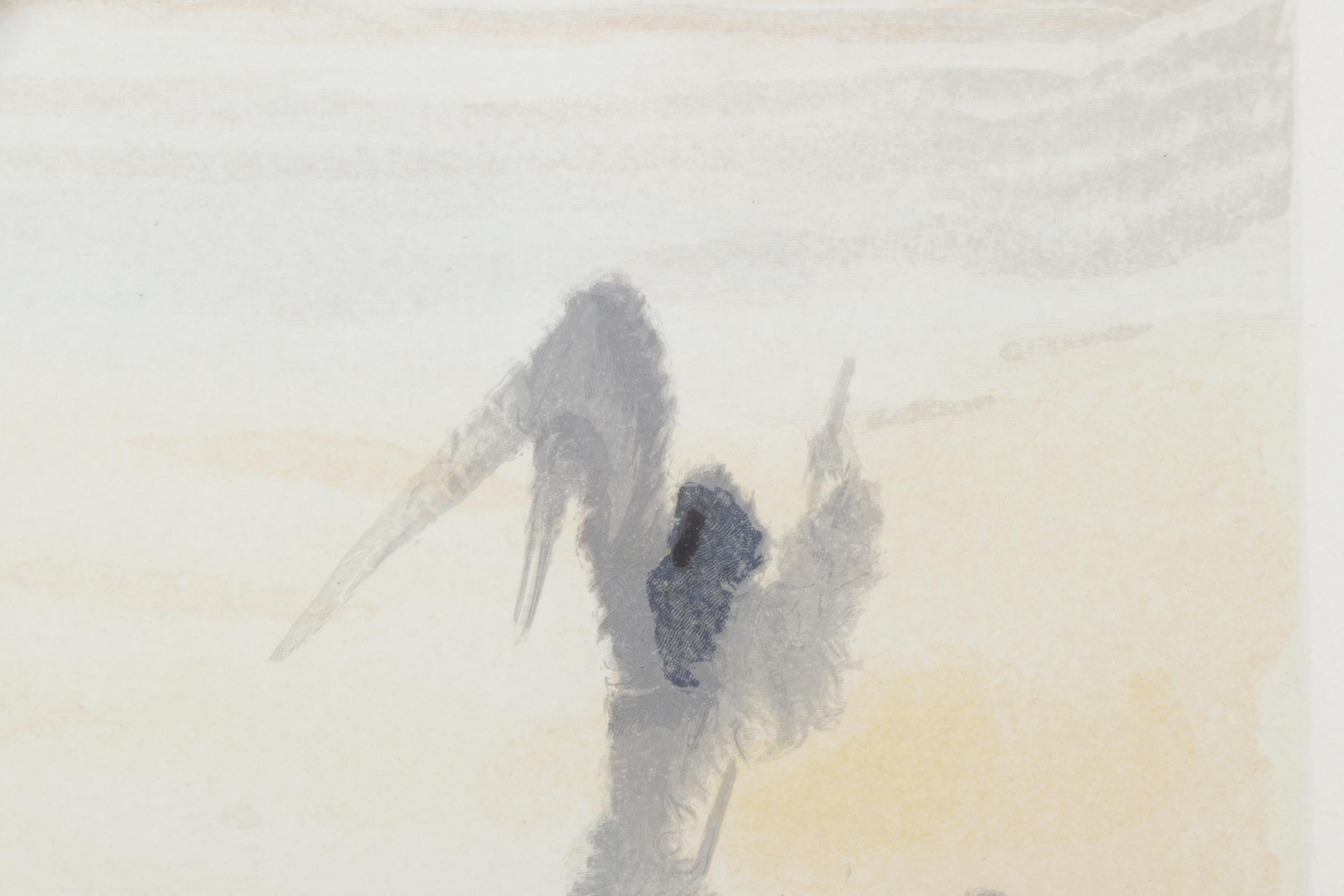 Salvador Dalí Wood Engraving "La Barque do Nocher"