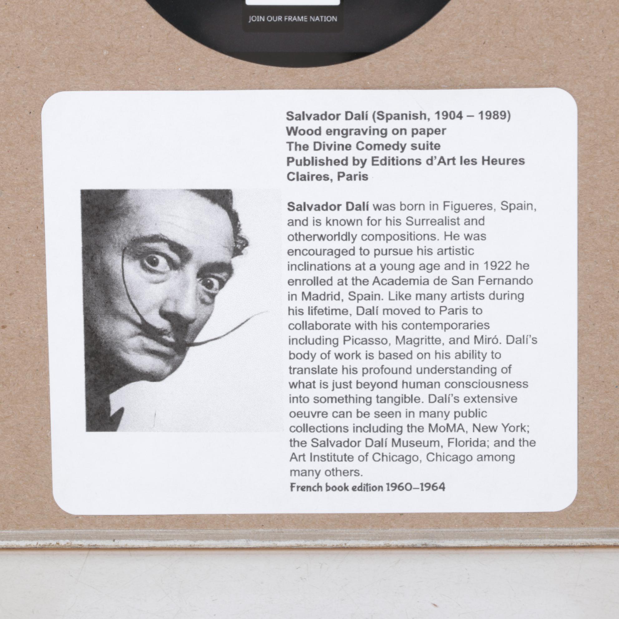 Salvador Dalí Wood Engraving "La Barque do Nocher"