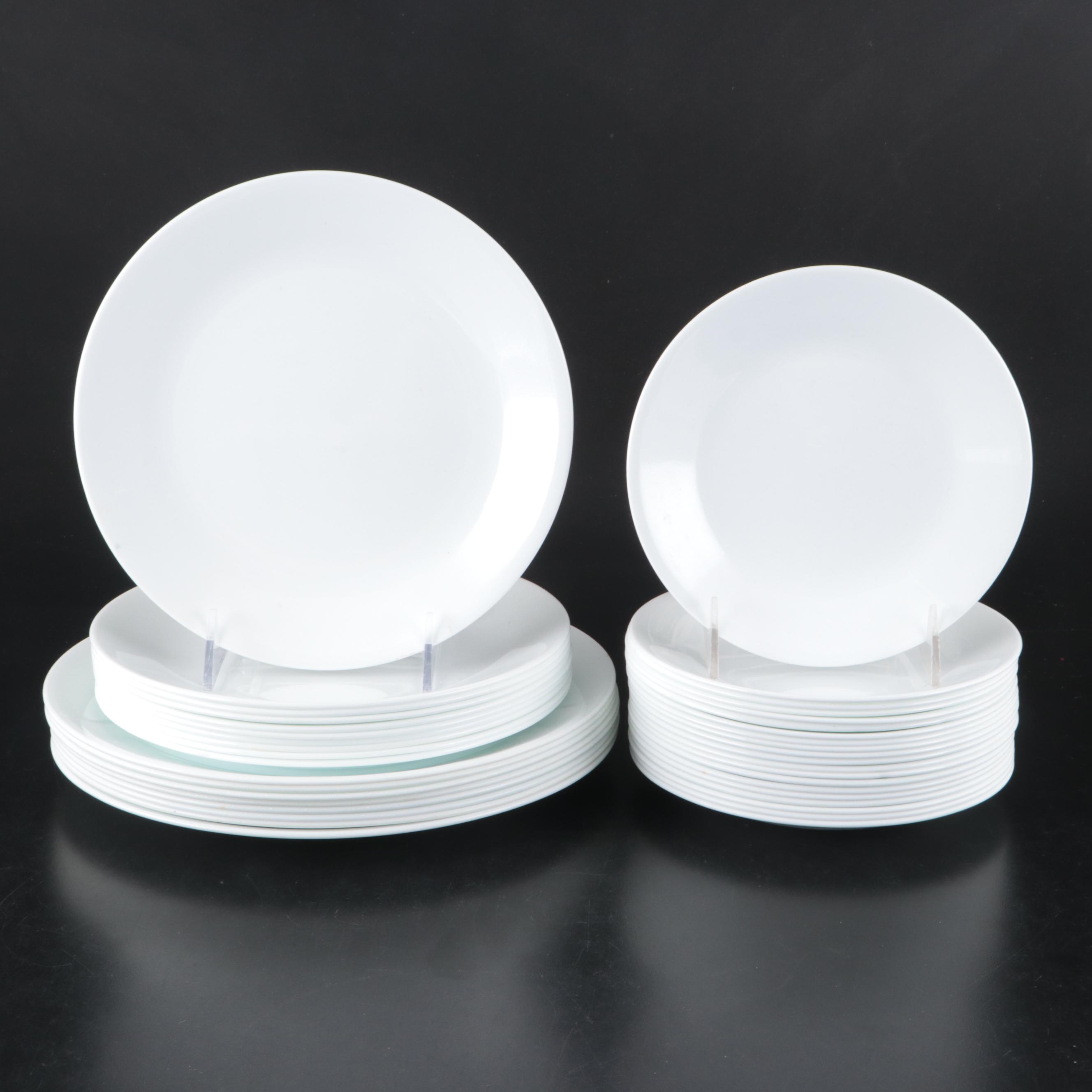 Corning Ware "Winter Frost White Corelle" Glass Dinnerware