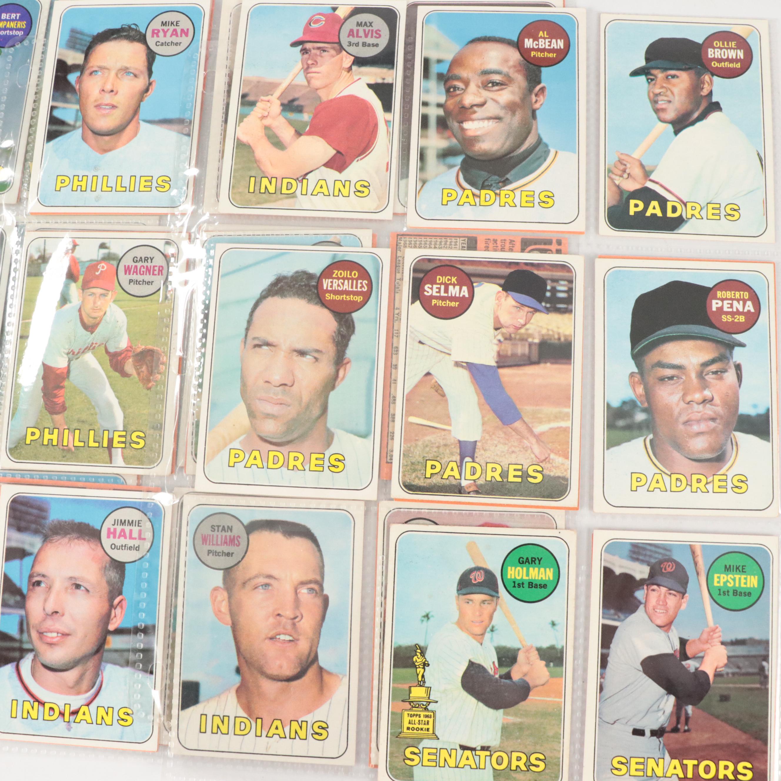 1969 Topps Baseball Cards Featuring Lou Piniella Rookie, Johnny Bench, and More