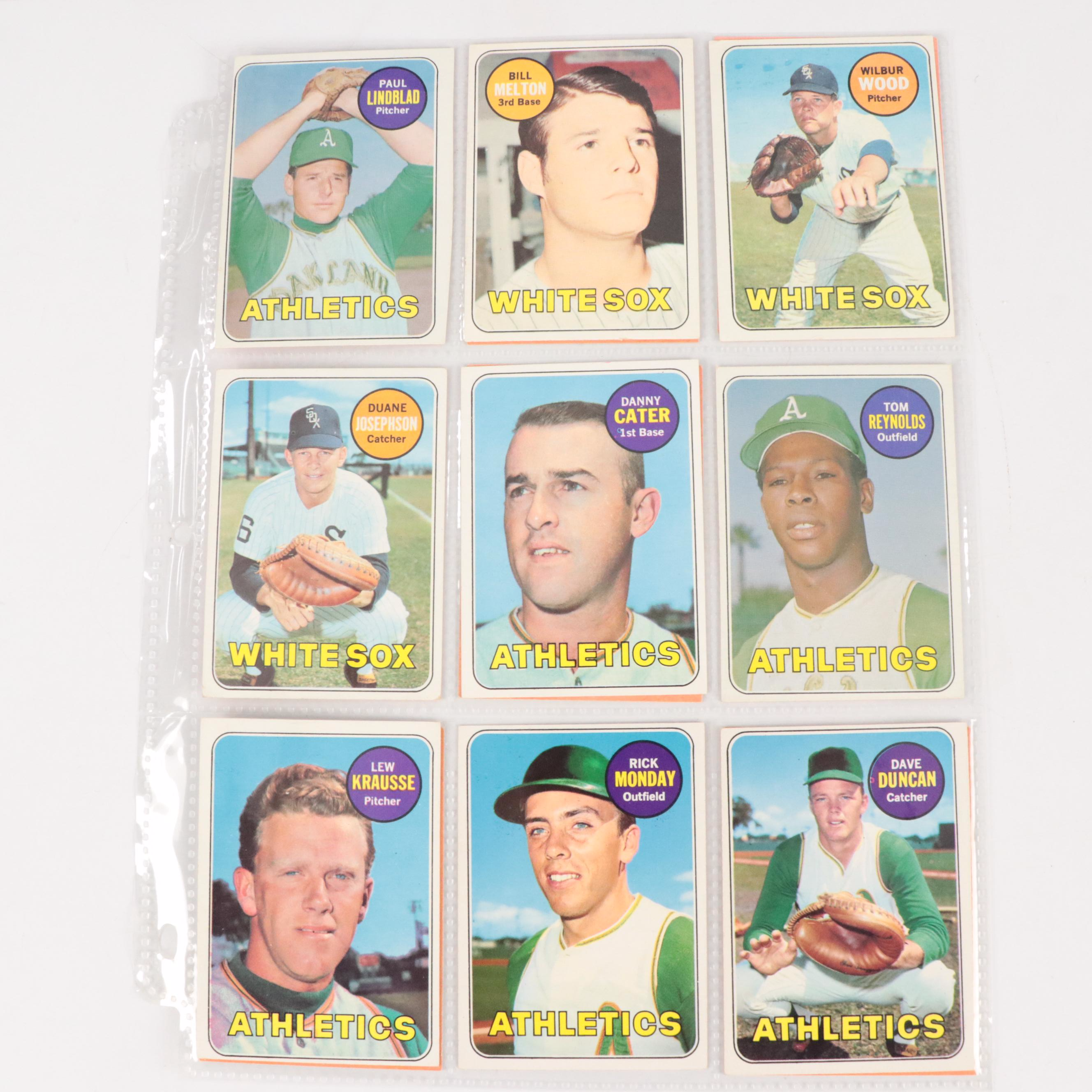 1969 Topps Baseball Cards Featuring Lou Piniella Rookie, Johnny Bench, and More