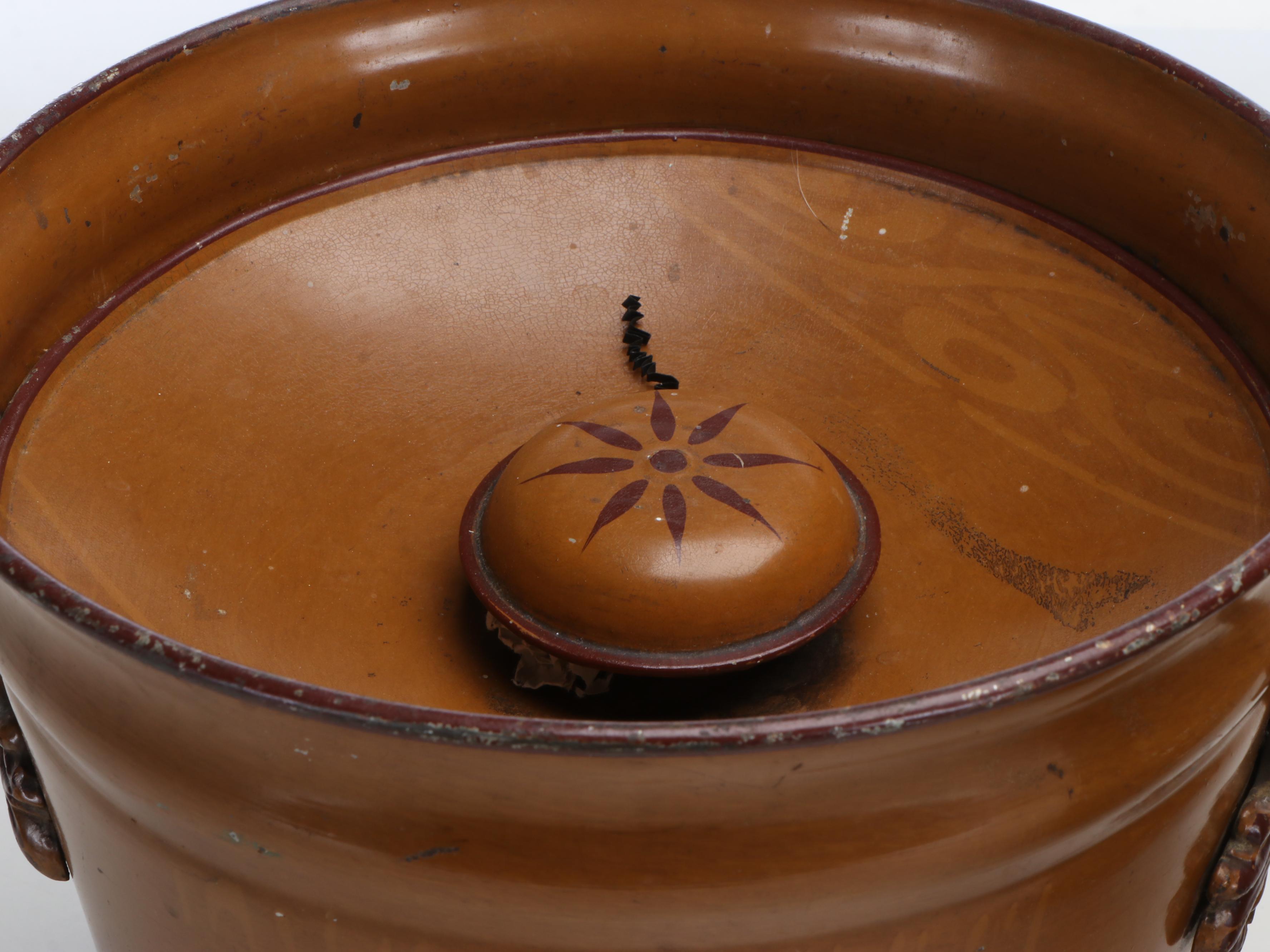 G. Wolff Green House Plant in Stand with Home Goods Candle Holder and Planters