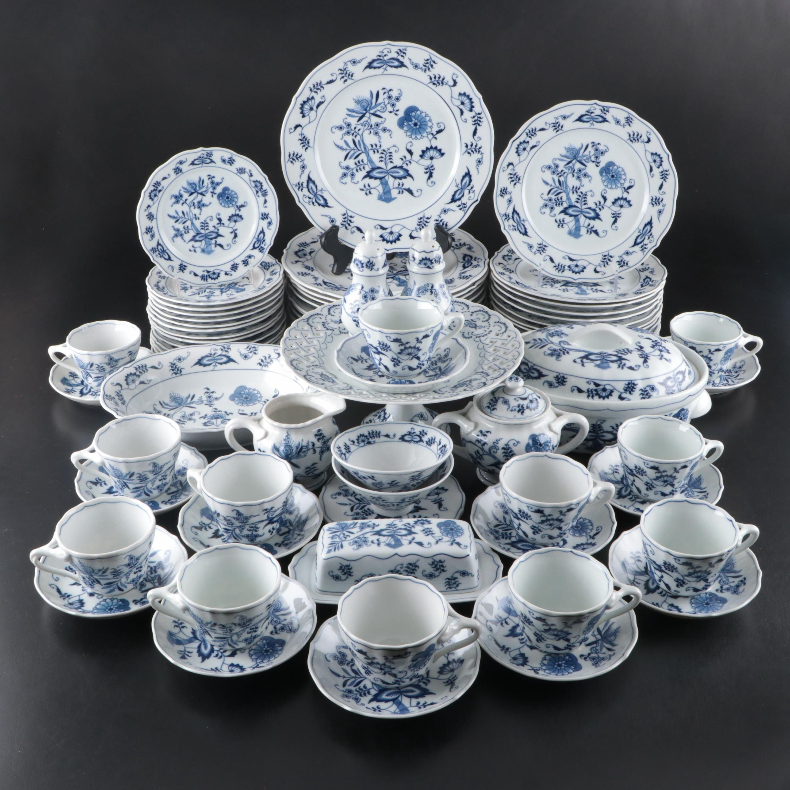 Blue Danube Japanese Porcelain Teaware and Dinnerware
