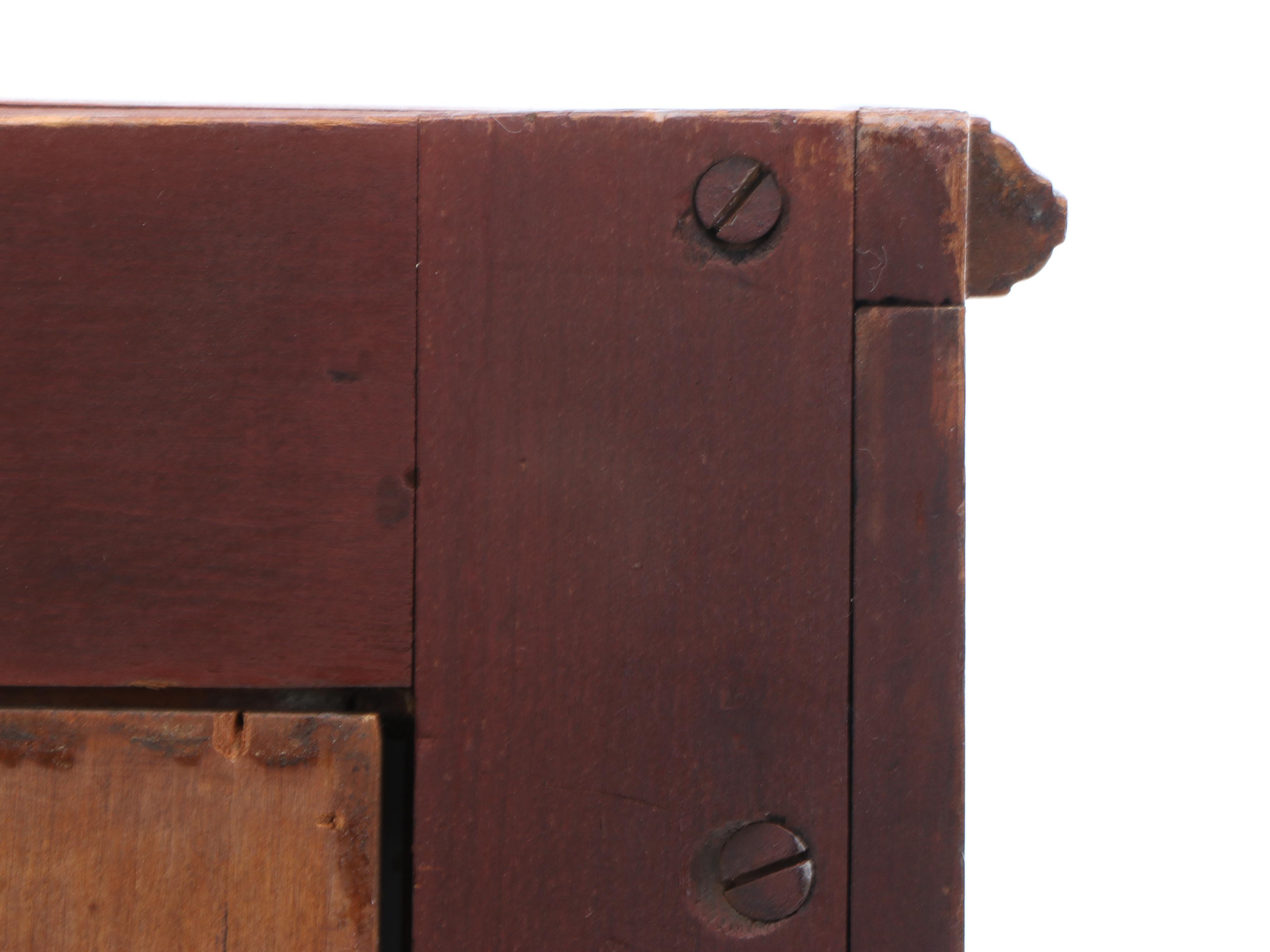 Carved Cherry Locking Display Cabinet, Early 20th Century