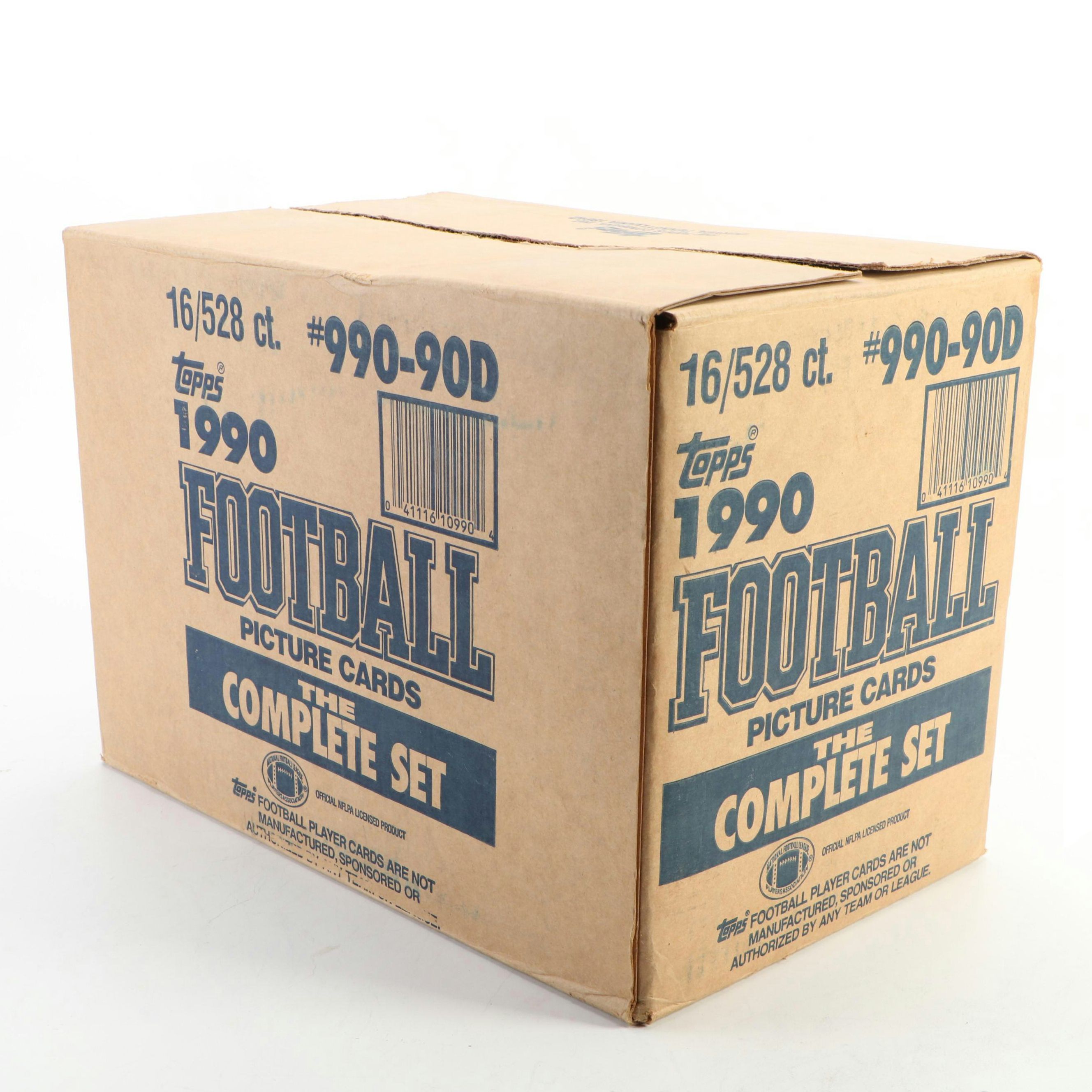 Sealed Case of 1990 Topps Football Card Sets