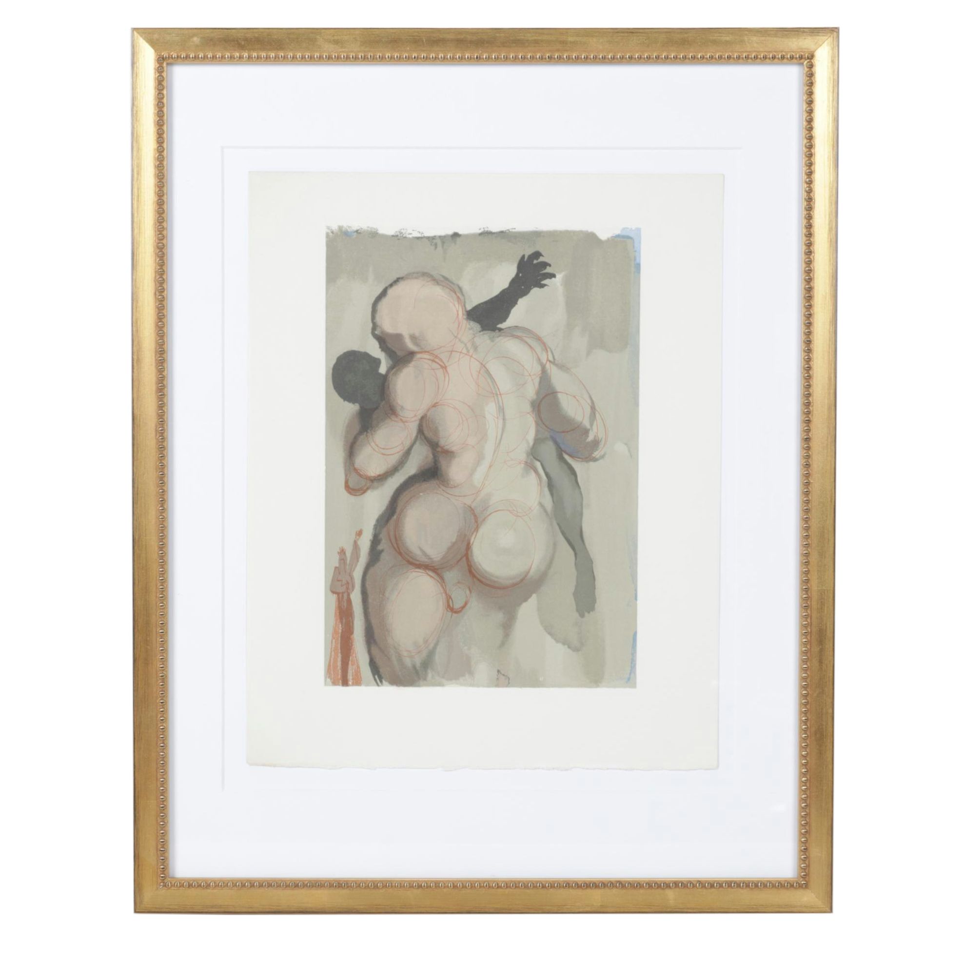 Salvador Dalí Wood Engraving Purgatory Canto 6