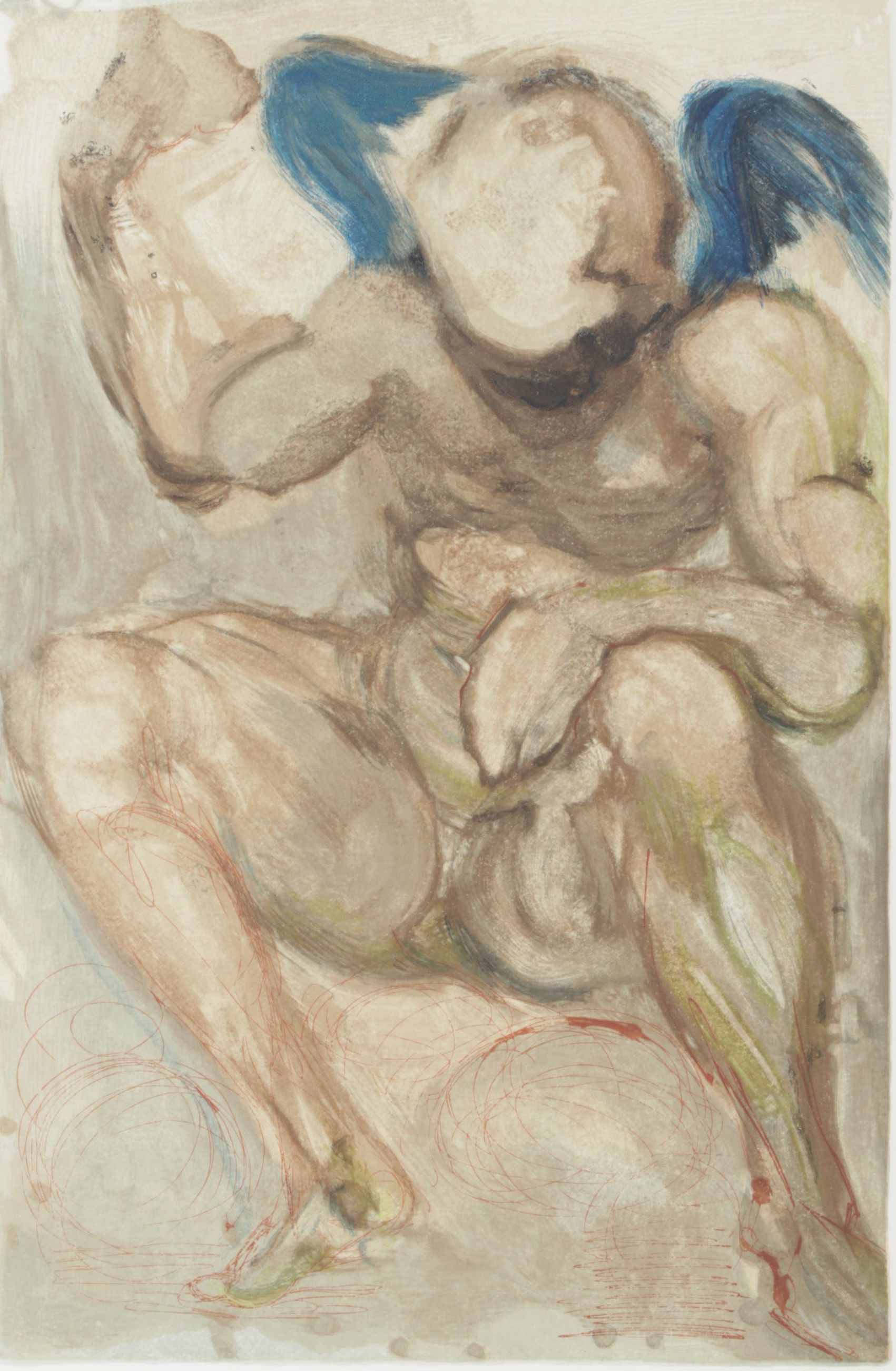 Salvador Dalí Wood Engraving "L'Angelo della Misericordia"