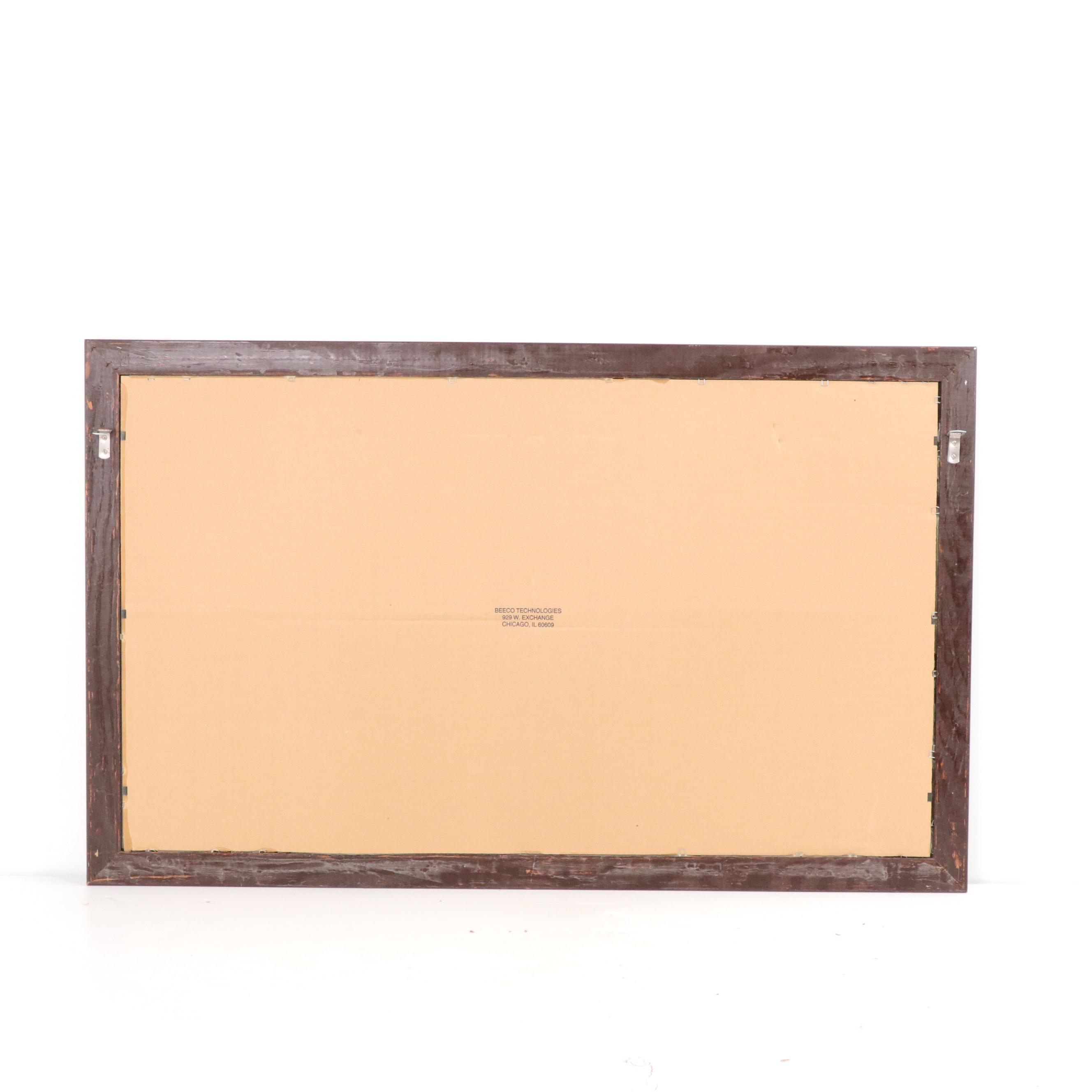 Foster's Beer Framed Foil Bar Sign, Late 20th / 21st Century