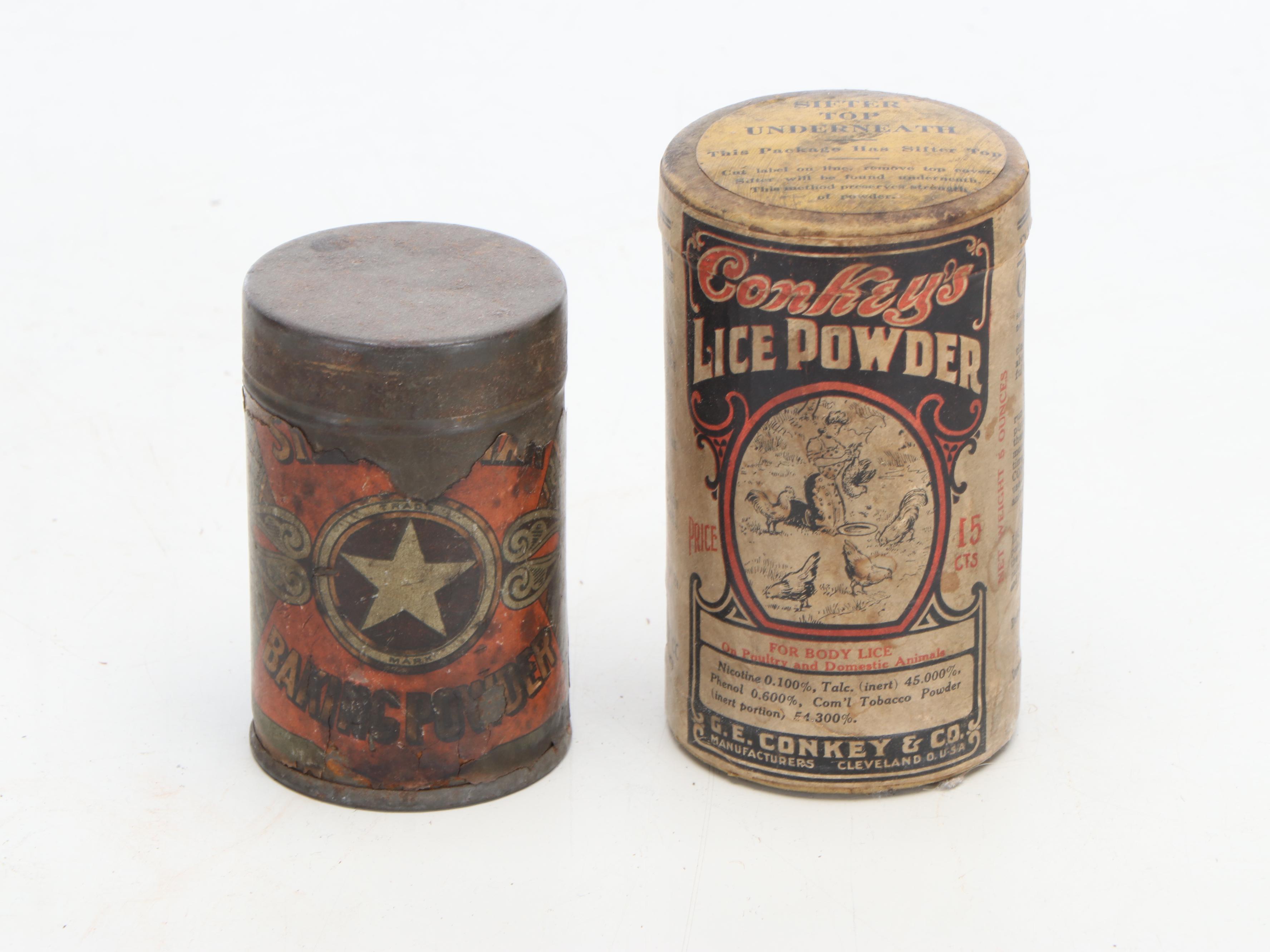 Metal Funnels, Canister, Kerosene Lamp, Ladle and More