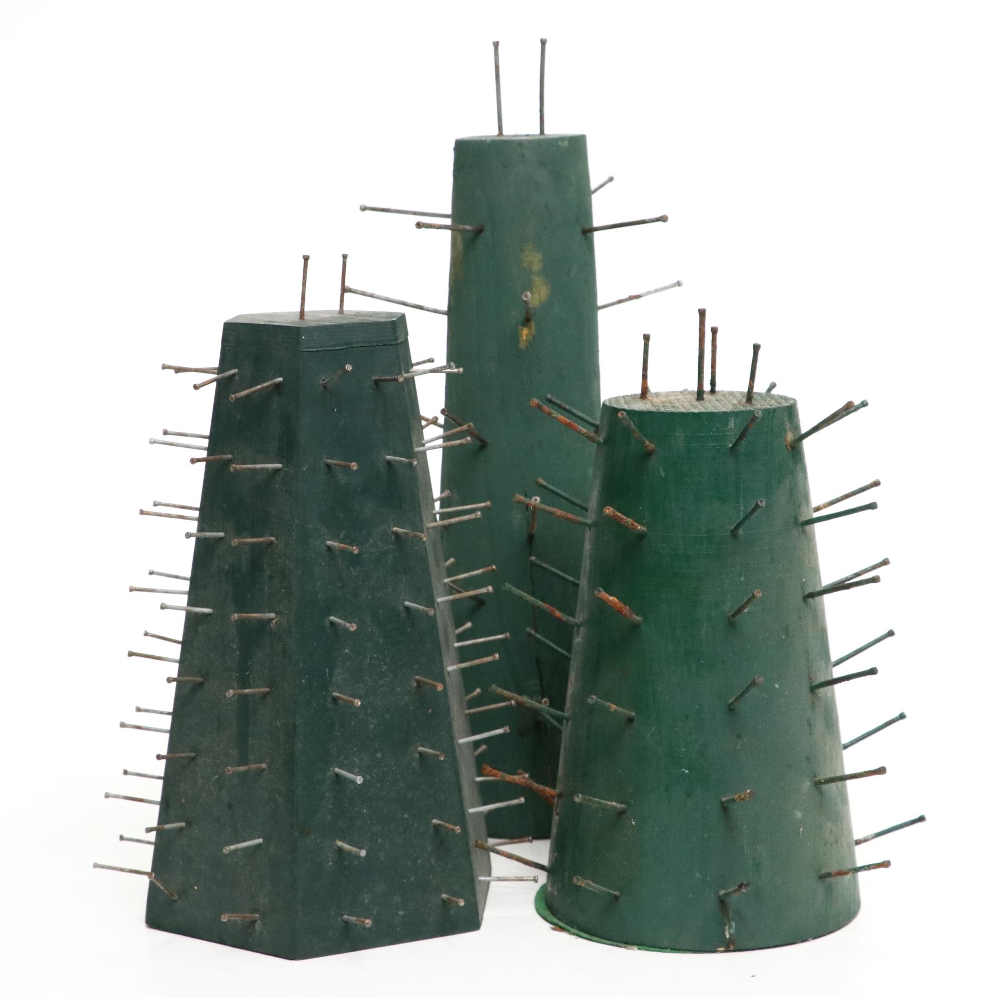 Williamsburg Wood and Metal Apple Topiary Forms