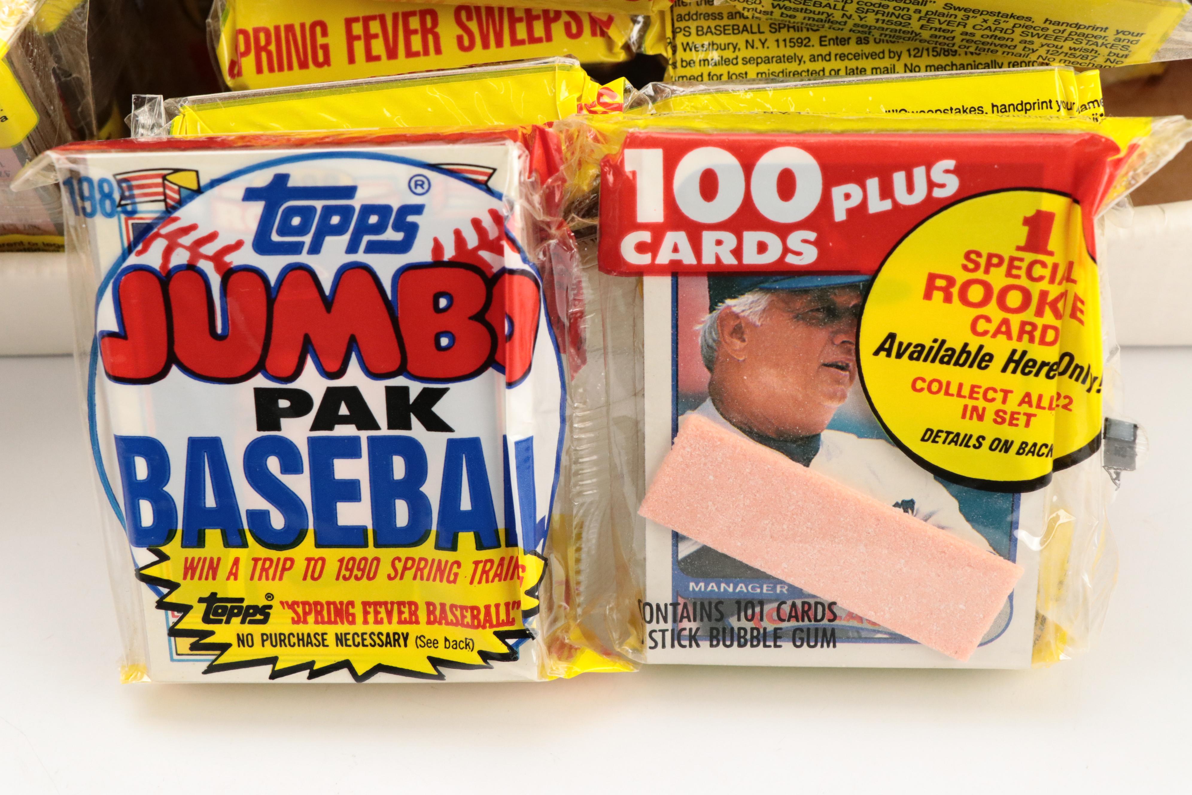 Topps Jumbo Baseball Card Packs Featuring Tom Seaver and More, 1980s