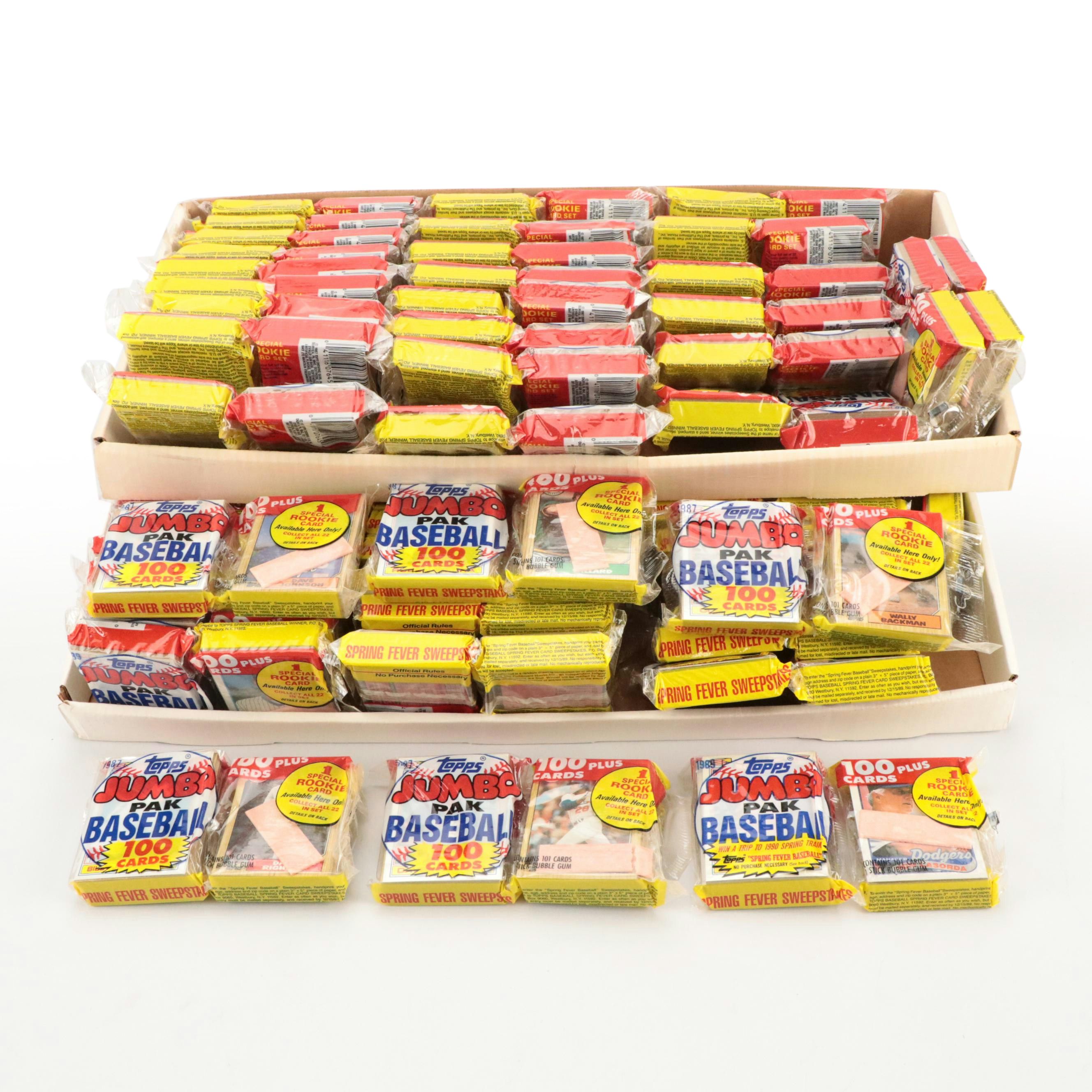 Topps Jumbo Baseball Card Packs Featuring Tom Seaver and More, 1980s