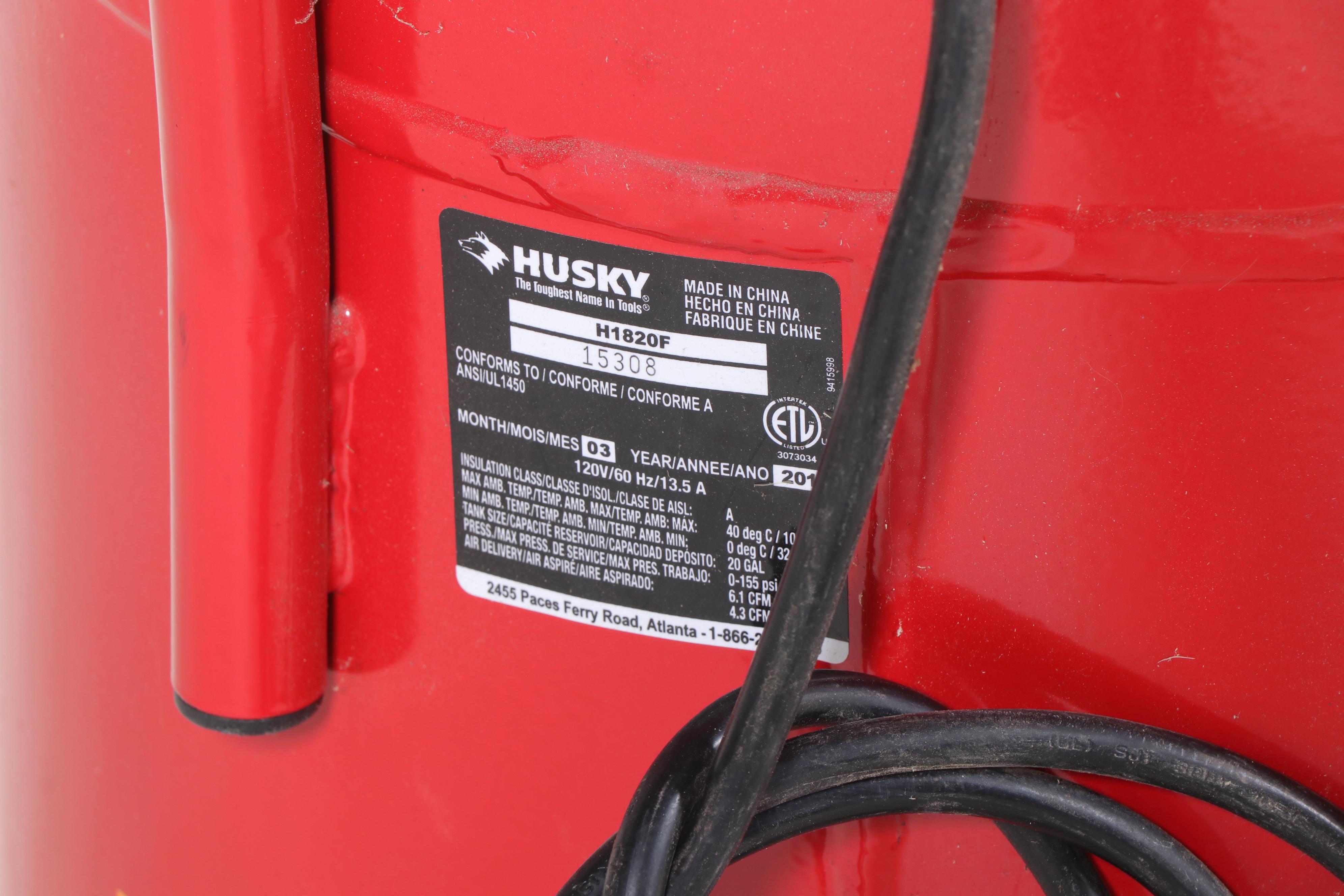Husky H1820F 20 Gallon Air Compressor
