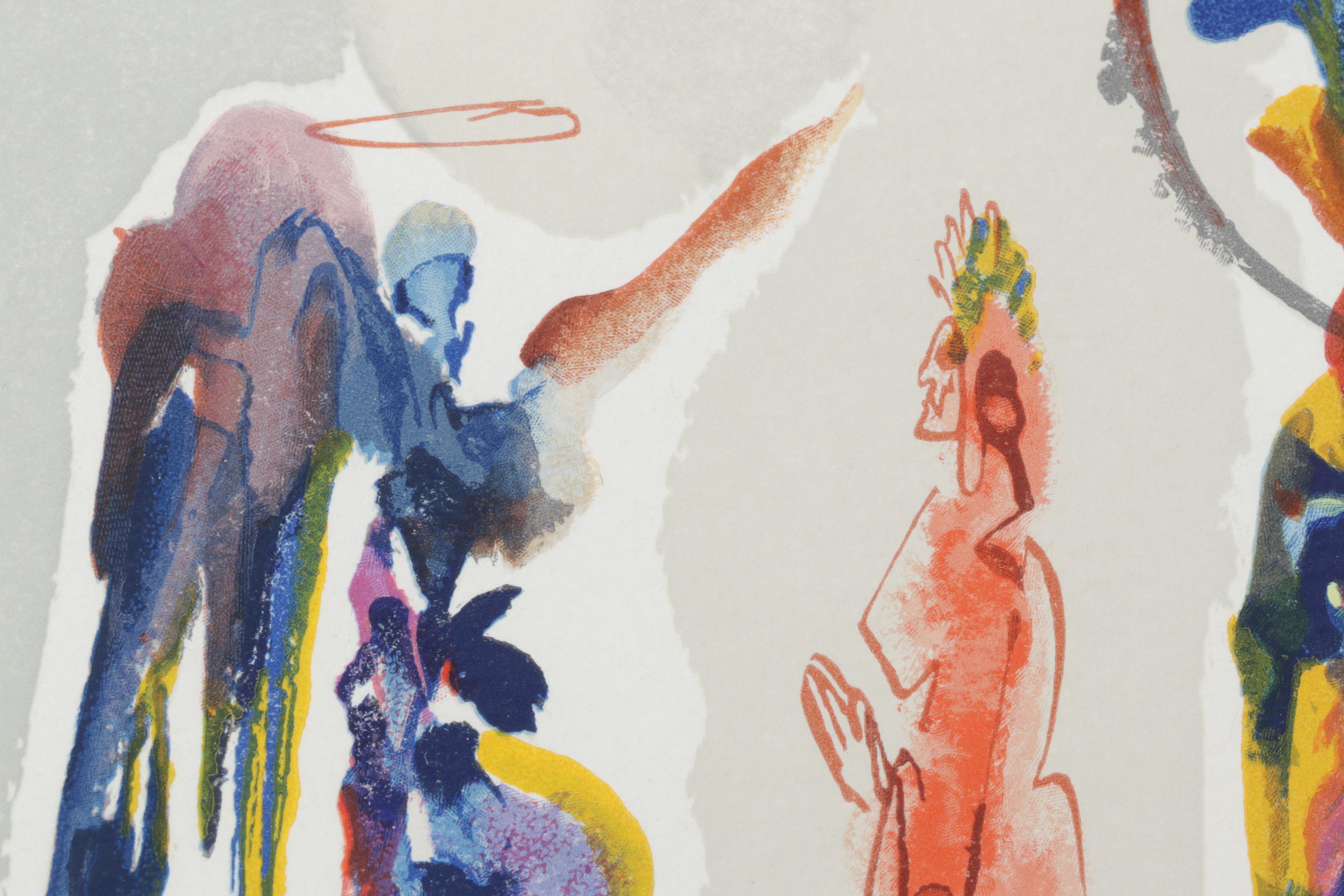 Salvador Dalí Wood Engraving "Gloria Patri"