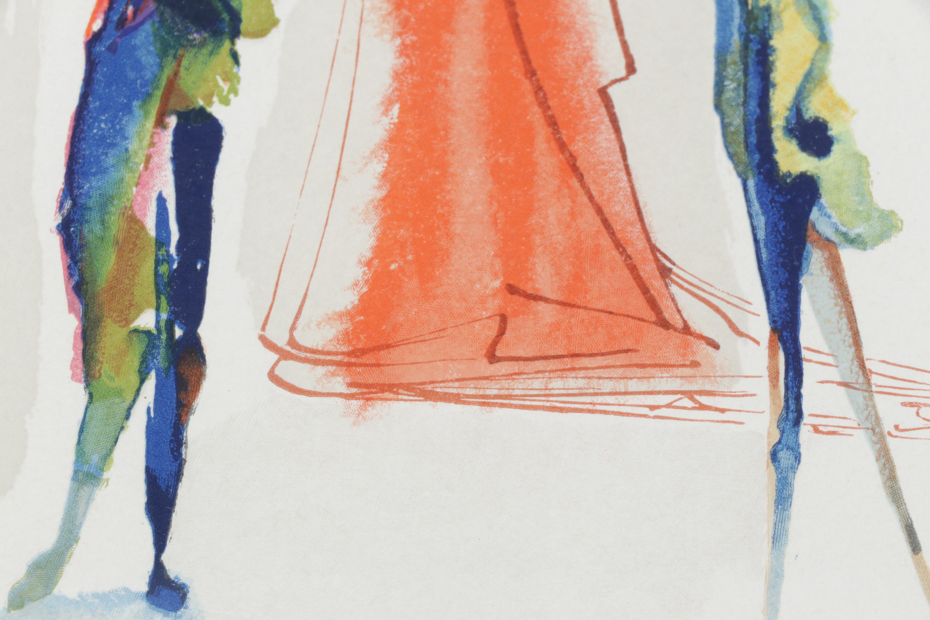 Salvador Dalí Wood Engraving "Gloria Patri"