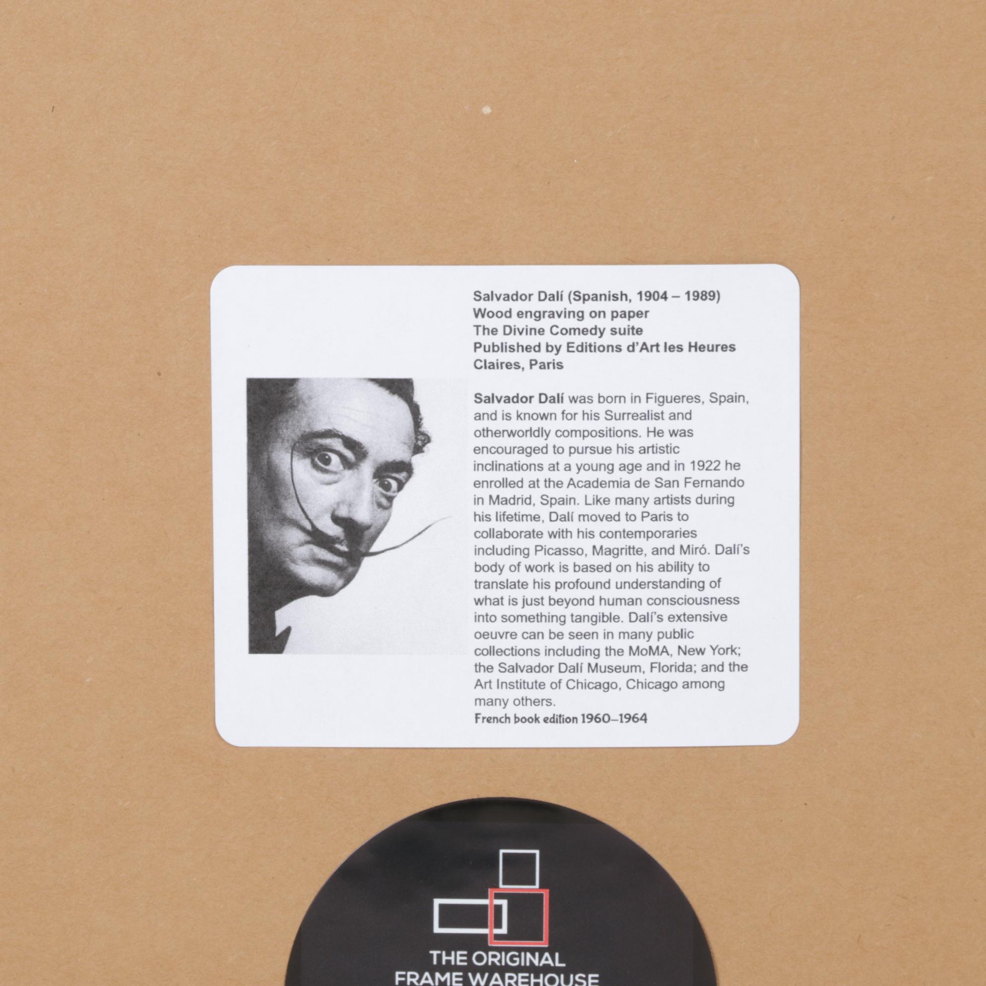 Salvador Dalí Wood Engraving "Gloria Patri"