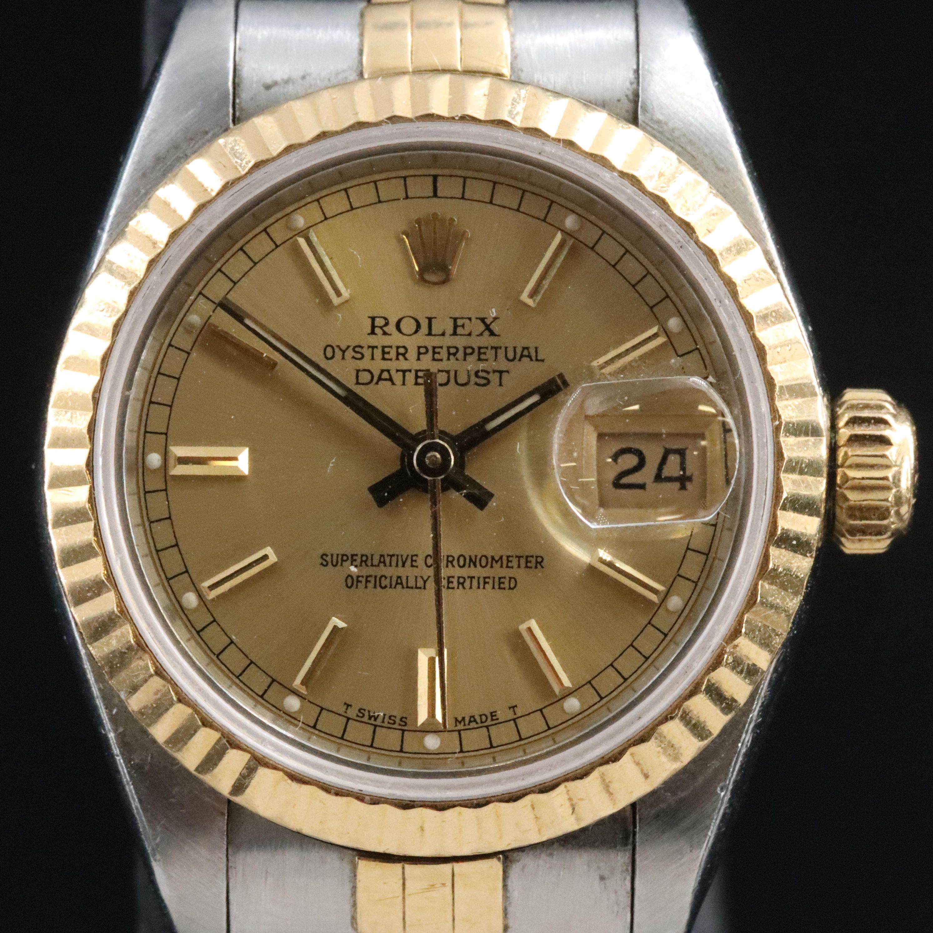 1989 Rolex Oyster Perpetual Two-Tone Datejust Watch