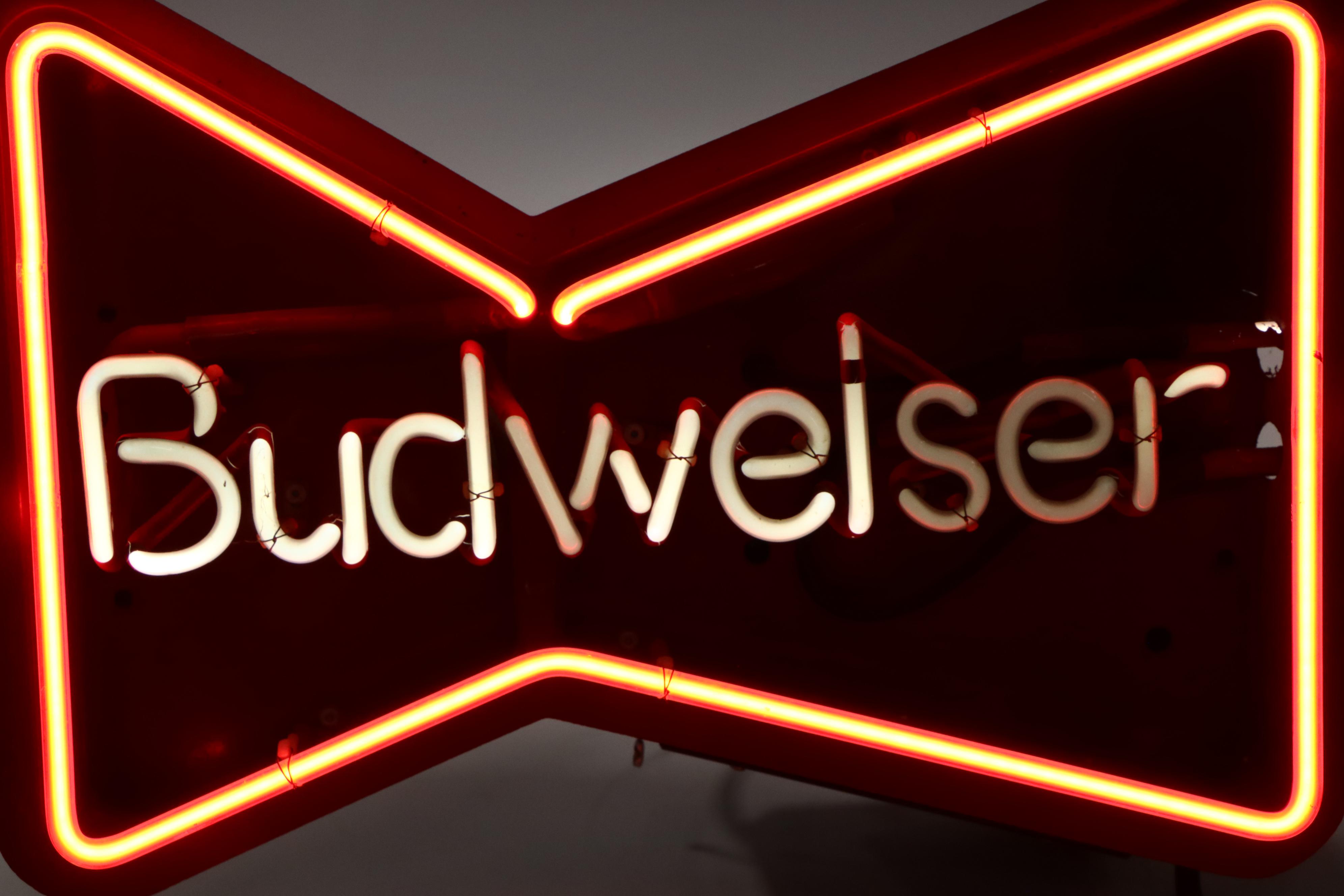 Budweiser Guitar Neon Light, 1990