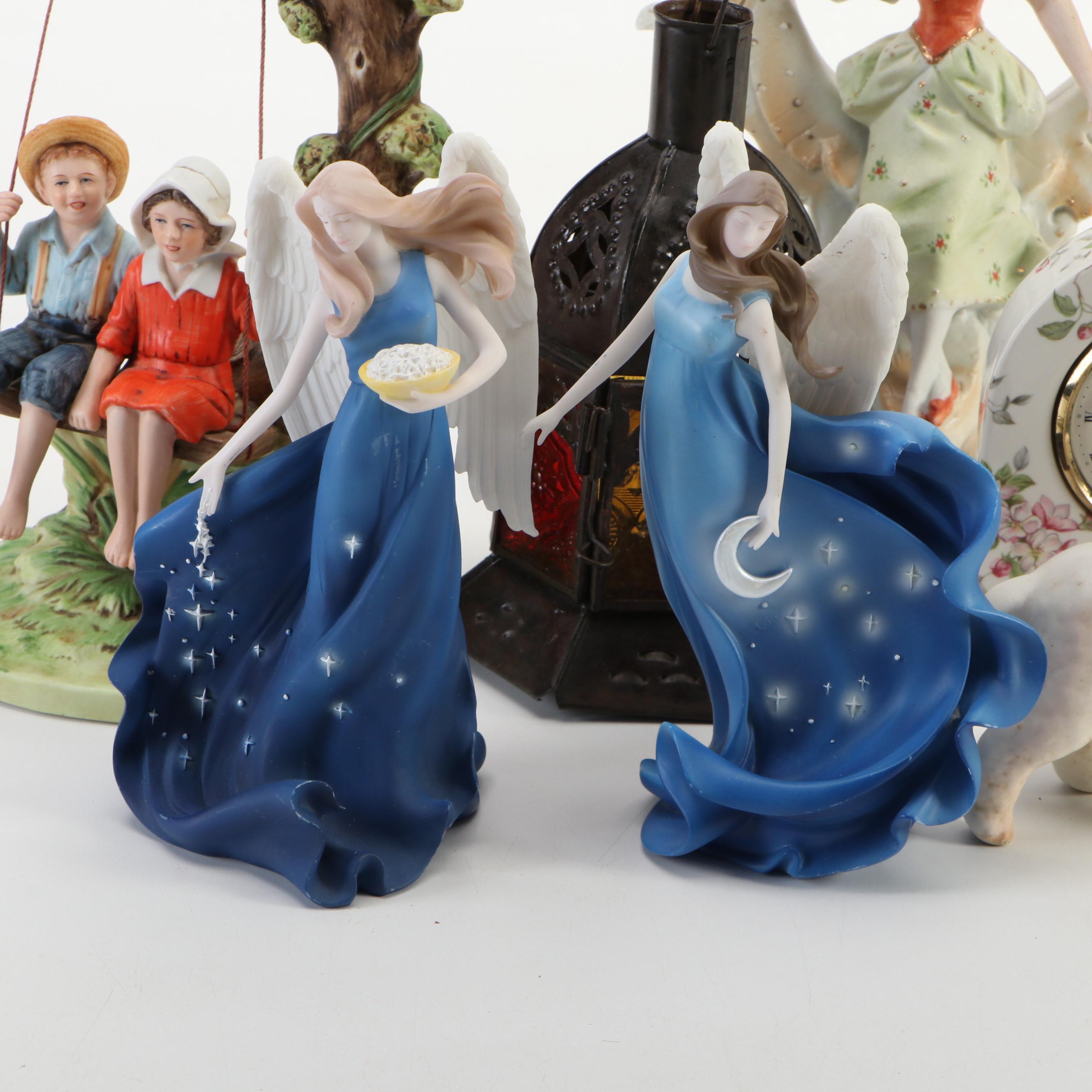 Norman Rockwell Museum "Summer Fun" Ceramic Figurine with Others