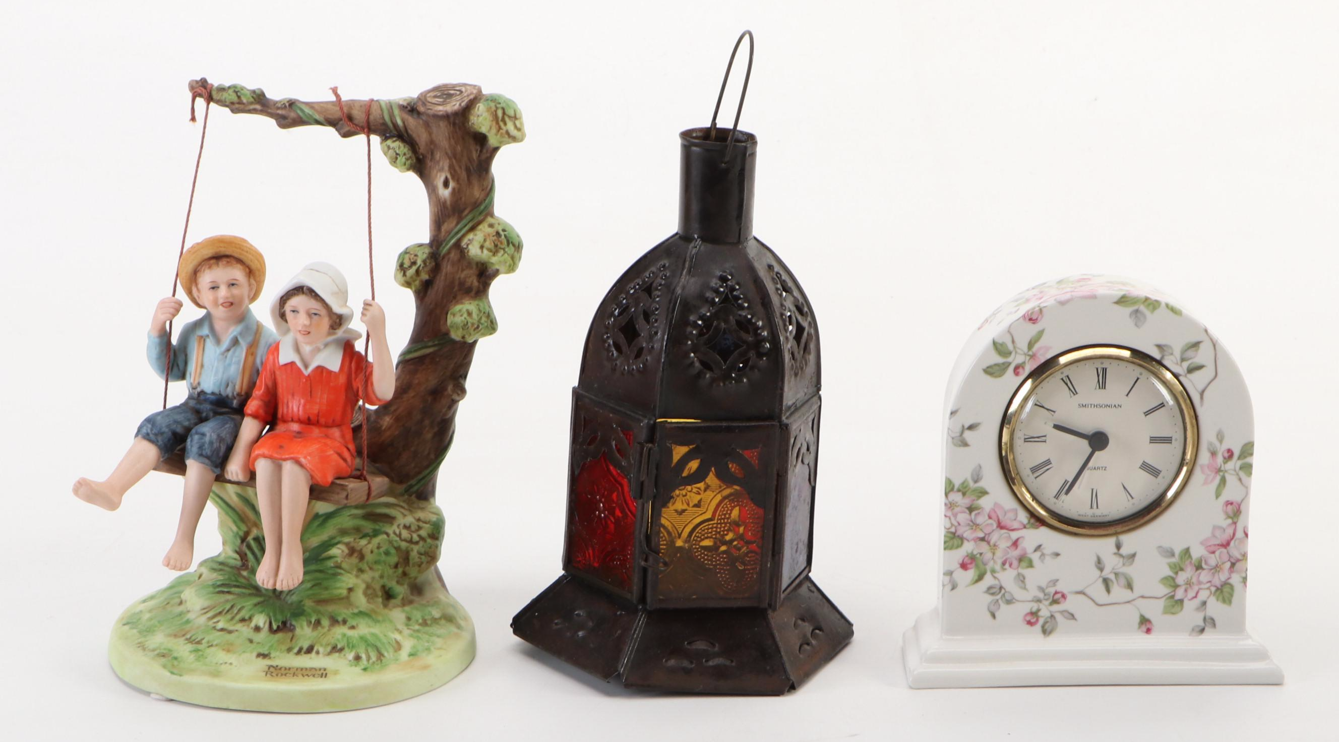 Norman Rockwell Museum "Summer Fun" Ceramic Figurine with Others