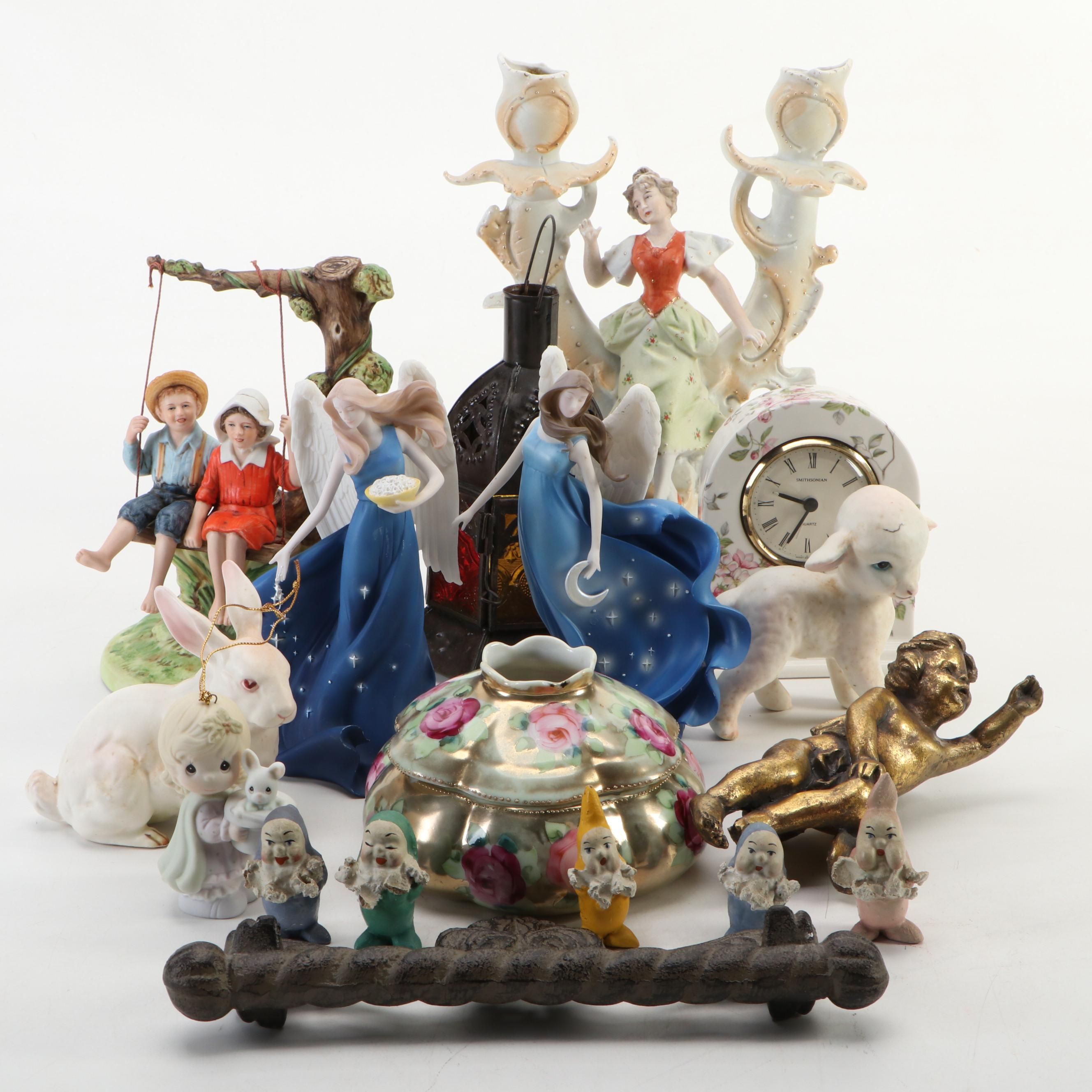 Norman Rockwell Museum "Summer Fun" Ceramic Figurine with Others