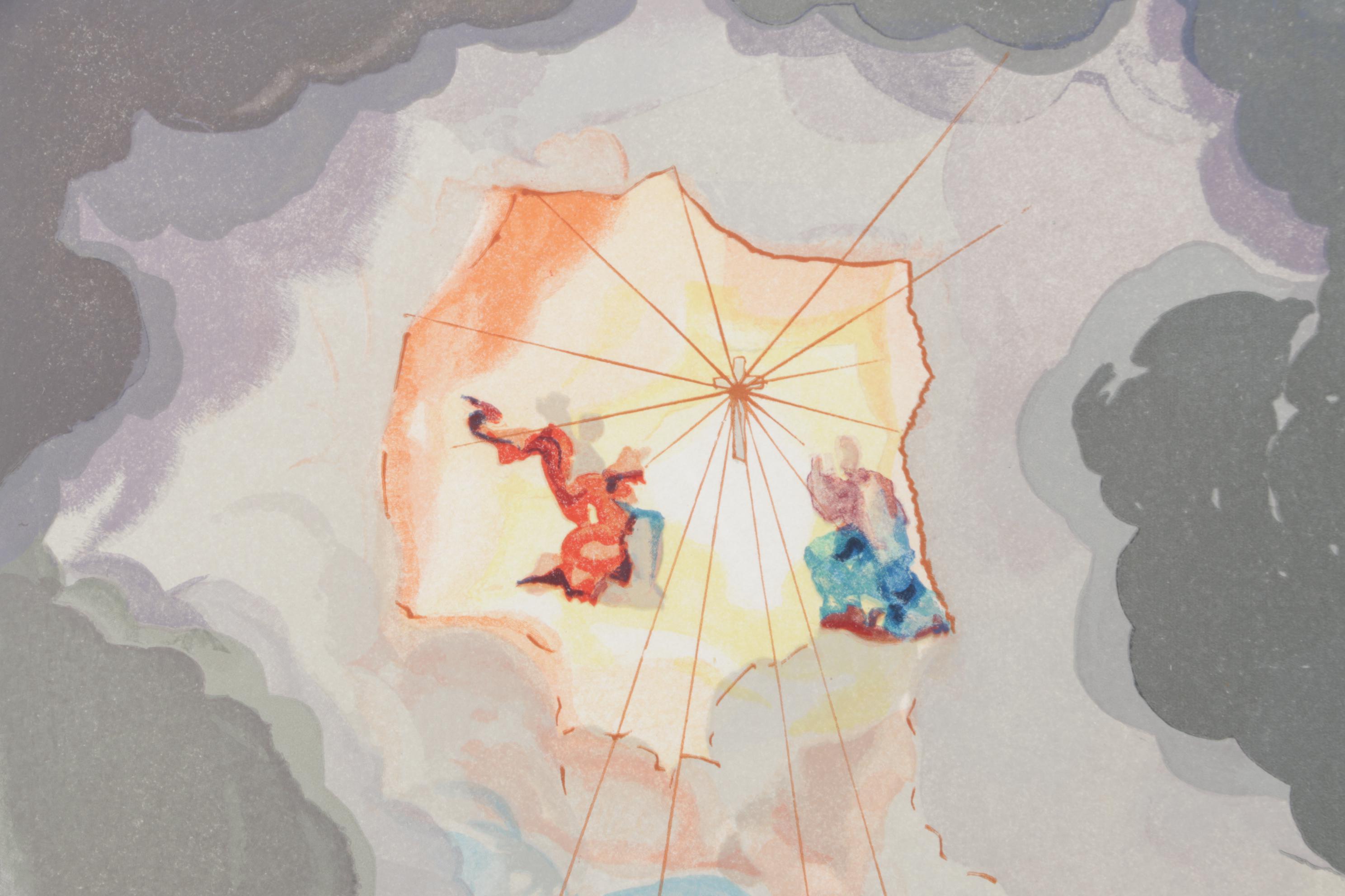 Salvador Dalí Wood Engraving "Cacciaguida"