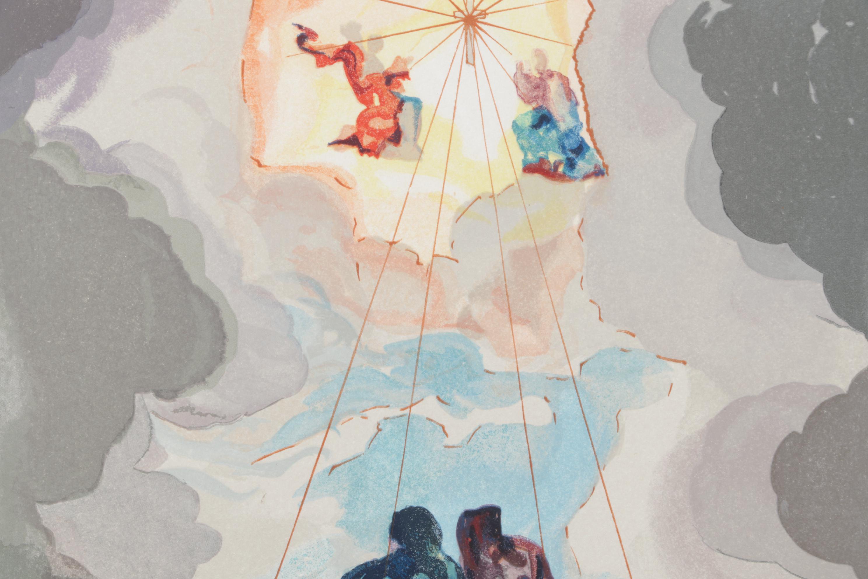 Salvador Dalí Wood Engraving "Cacciaguida"